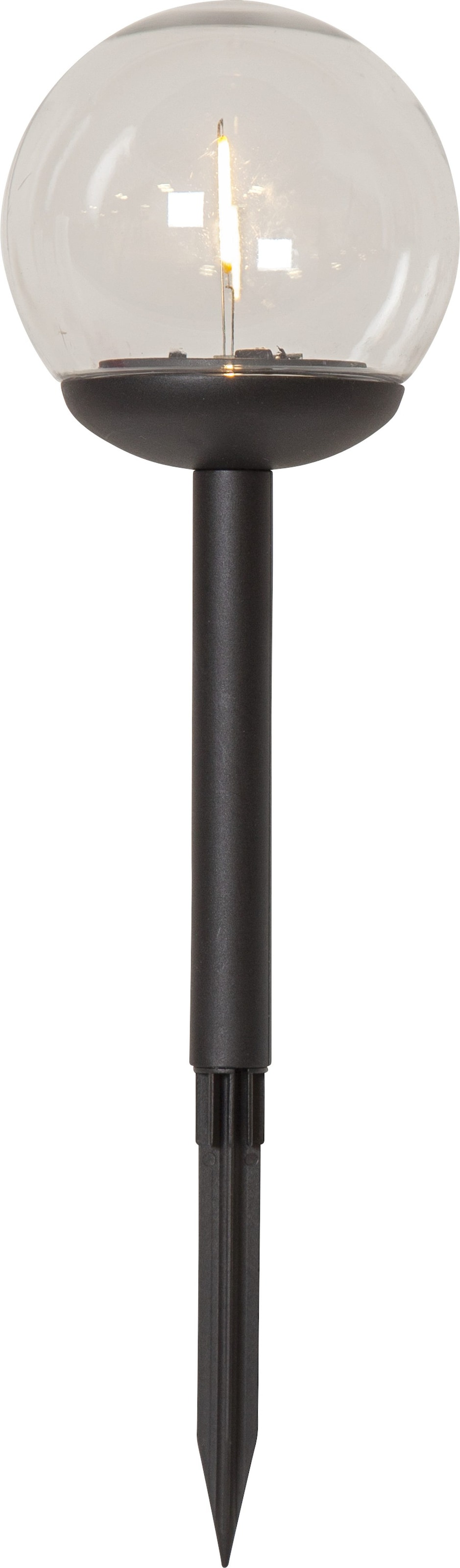 Parforce Traditional Hunting LED Solarleuchte »Solar-Wegleuchte Globe« LED-Board 3 Stk. Warmweiß 3er-Set, transparente Kugeln, Dämmerungssensor