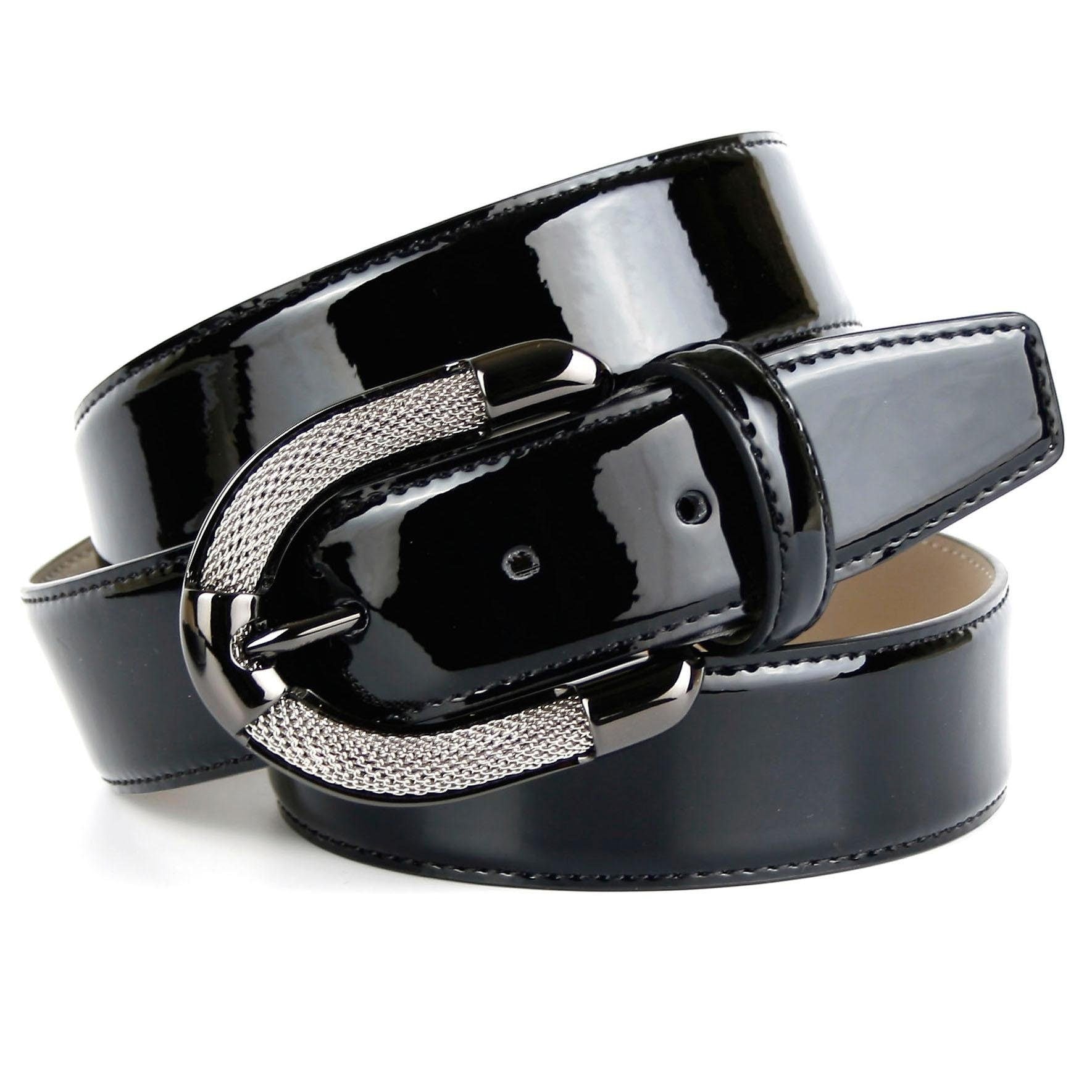 Shop Online Crown OTTO aufwendiger Lackleder Ledergürtel, mit Schmuck-Schließe, Anthoni im