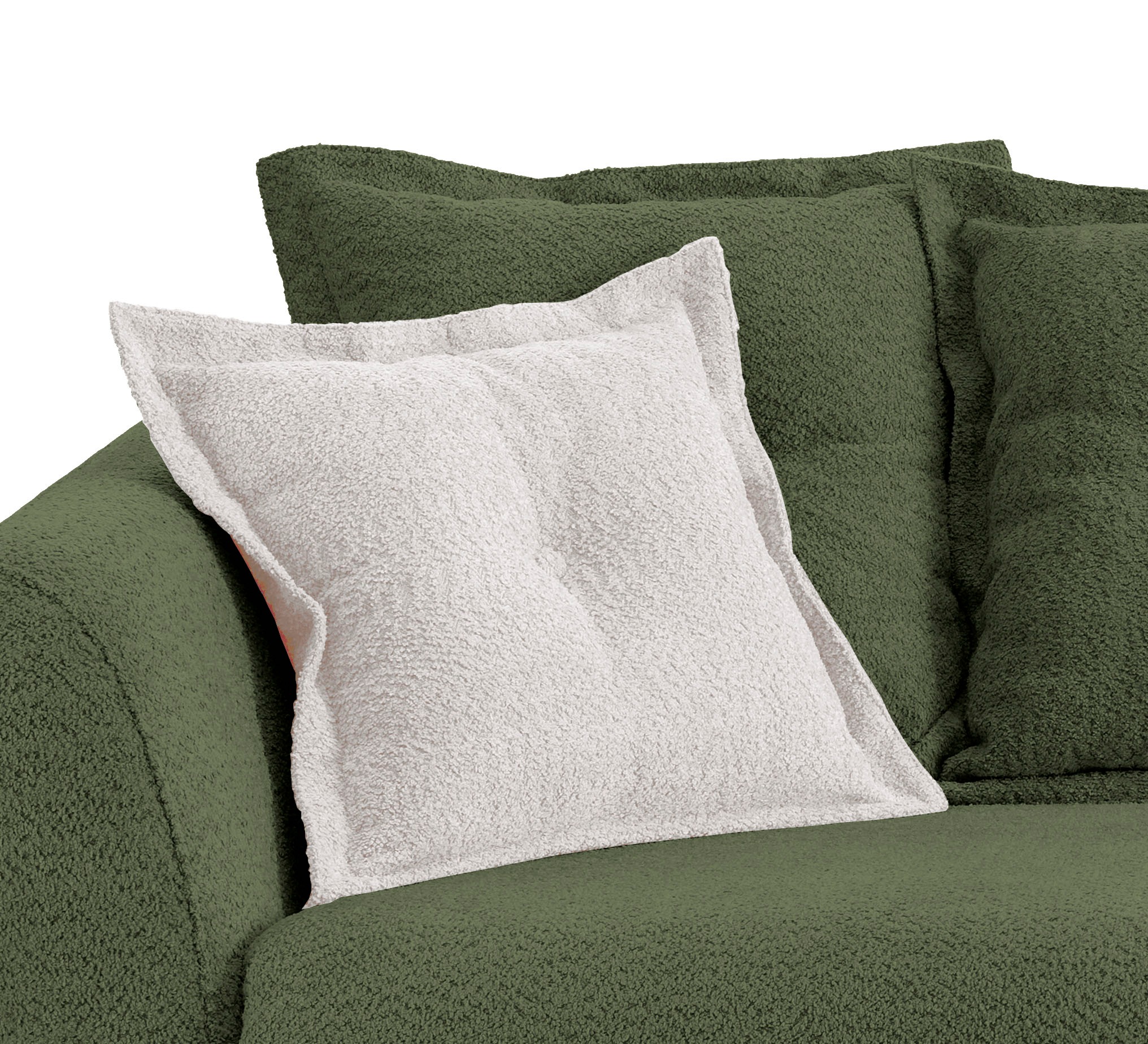 Home affaire 3-Sitzer »Baggio modern und romantisches Design, bequem«, Zierkissen inklusive