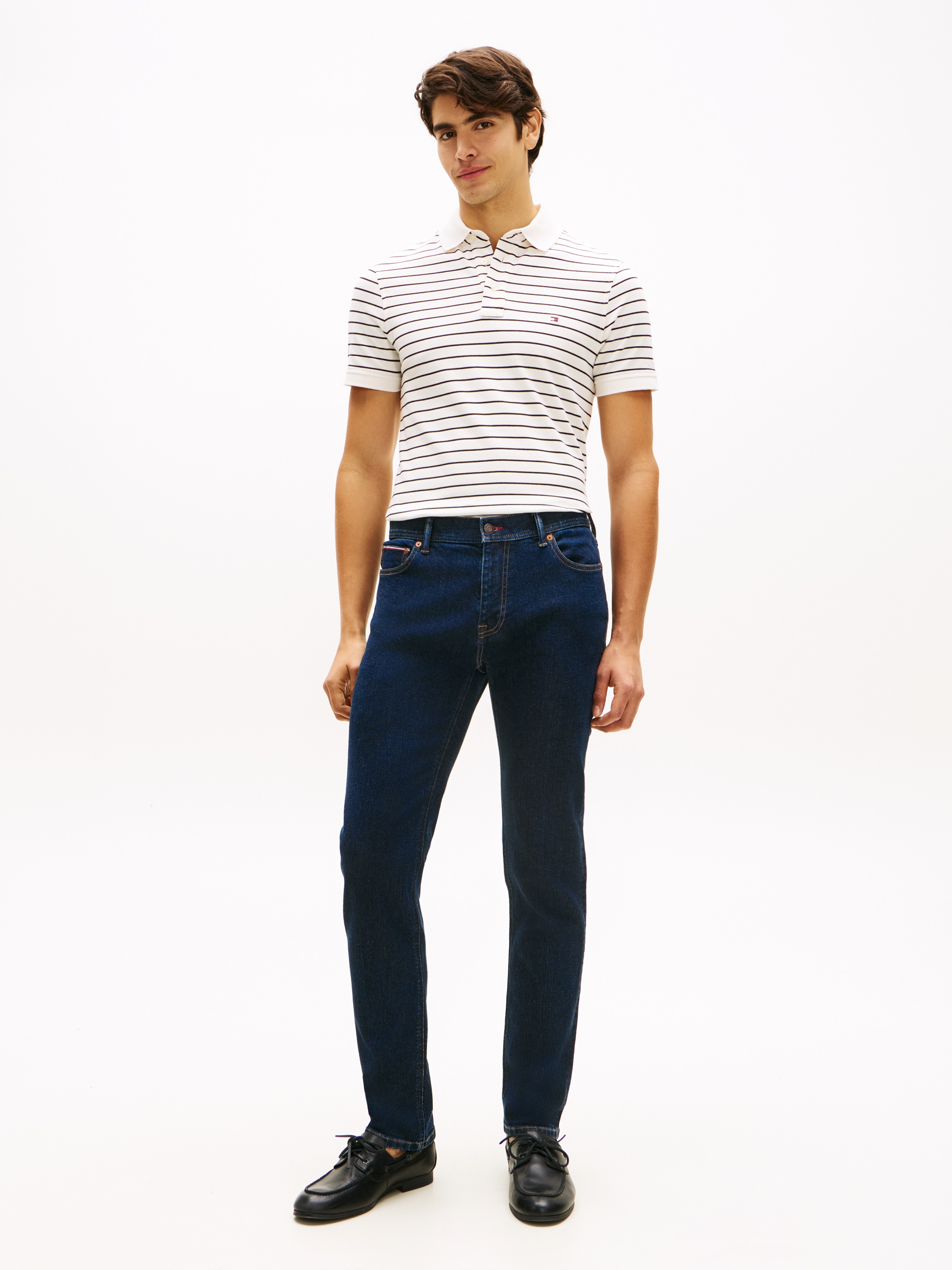 Tommy Hilfiger Poloshirt »1985 SLIM POLO« Markenstickerei, aus Baumwoll-Piqué