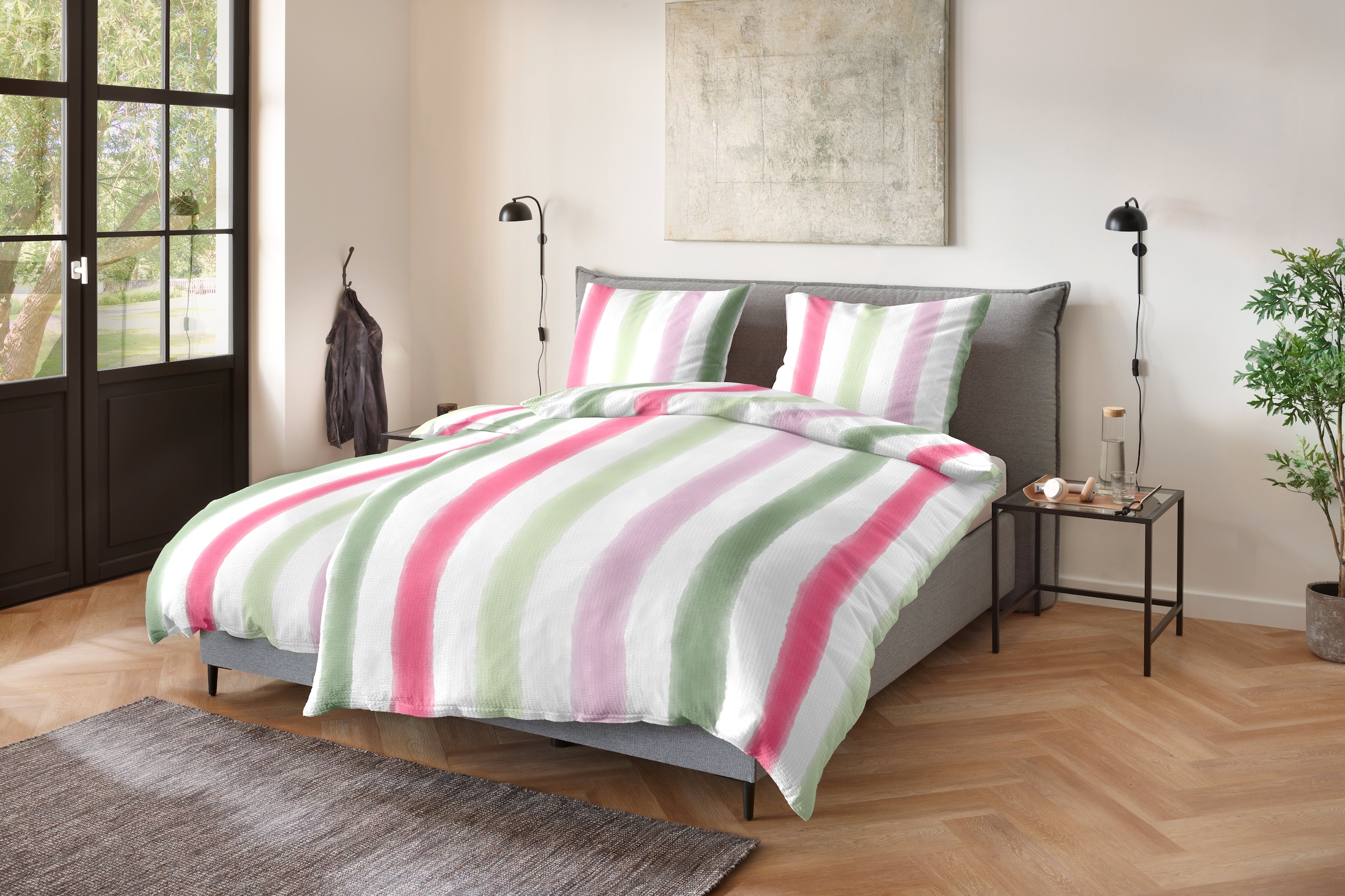 Primera Bettwäsche »Soft-Seersucker-Bettwäsche Soft lines« 2