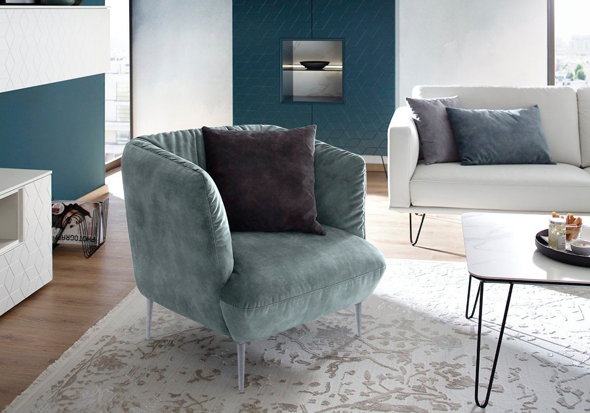 W.SCHILLIG Sessel »Villeroy & Boch ELLA«, Füße Silber matt