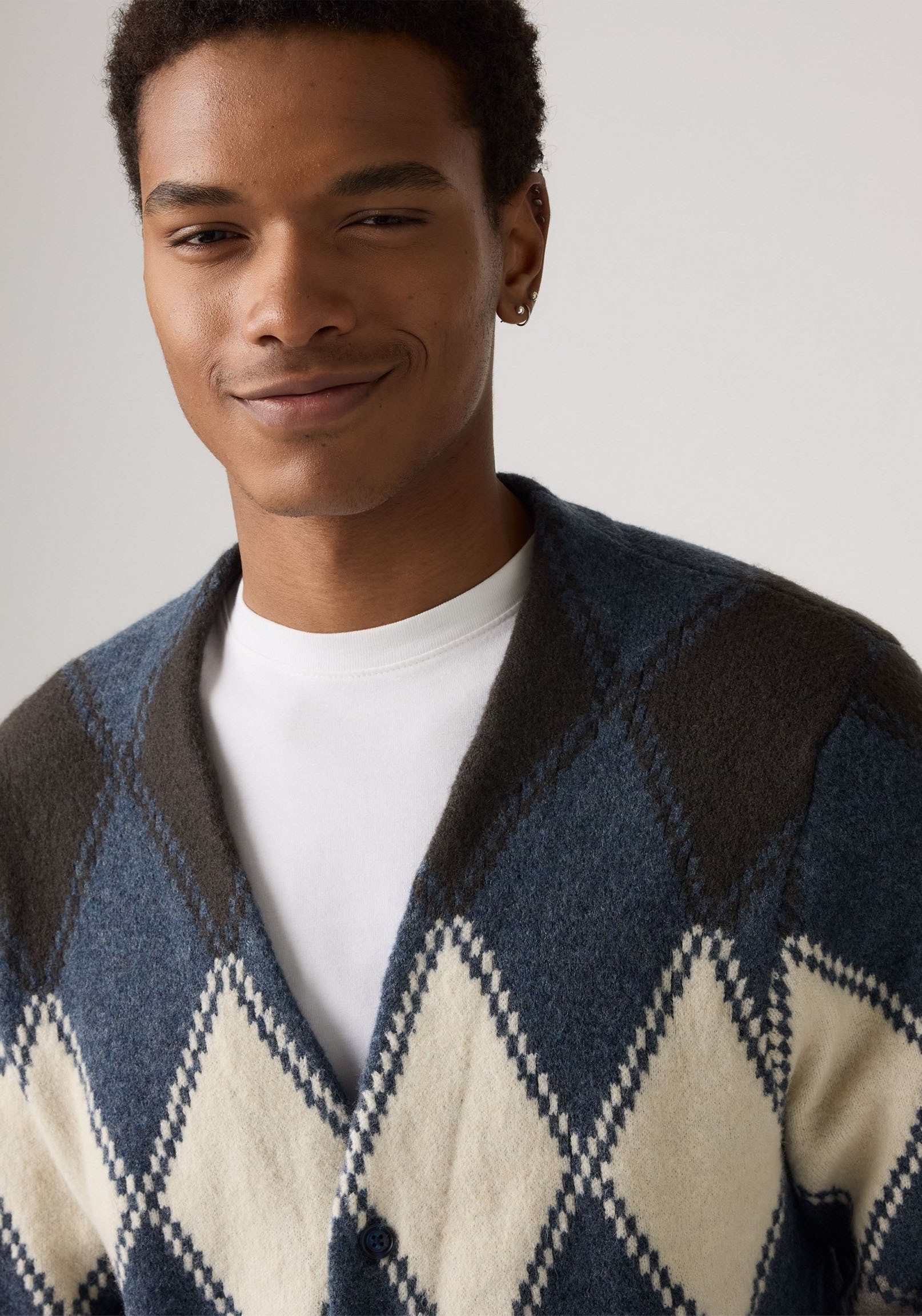 Levi's® Strickjacke, Legere Passform, pflegeleichter Materialmix