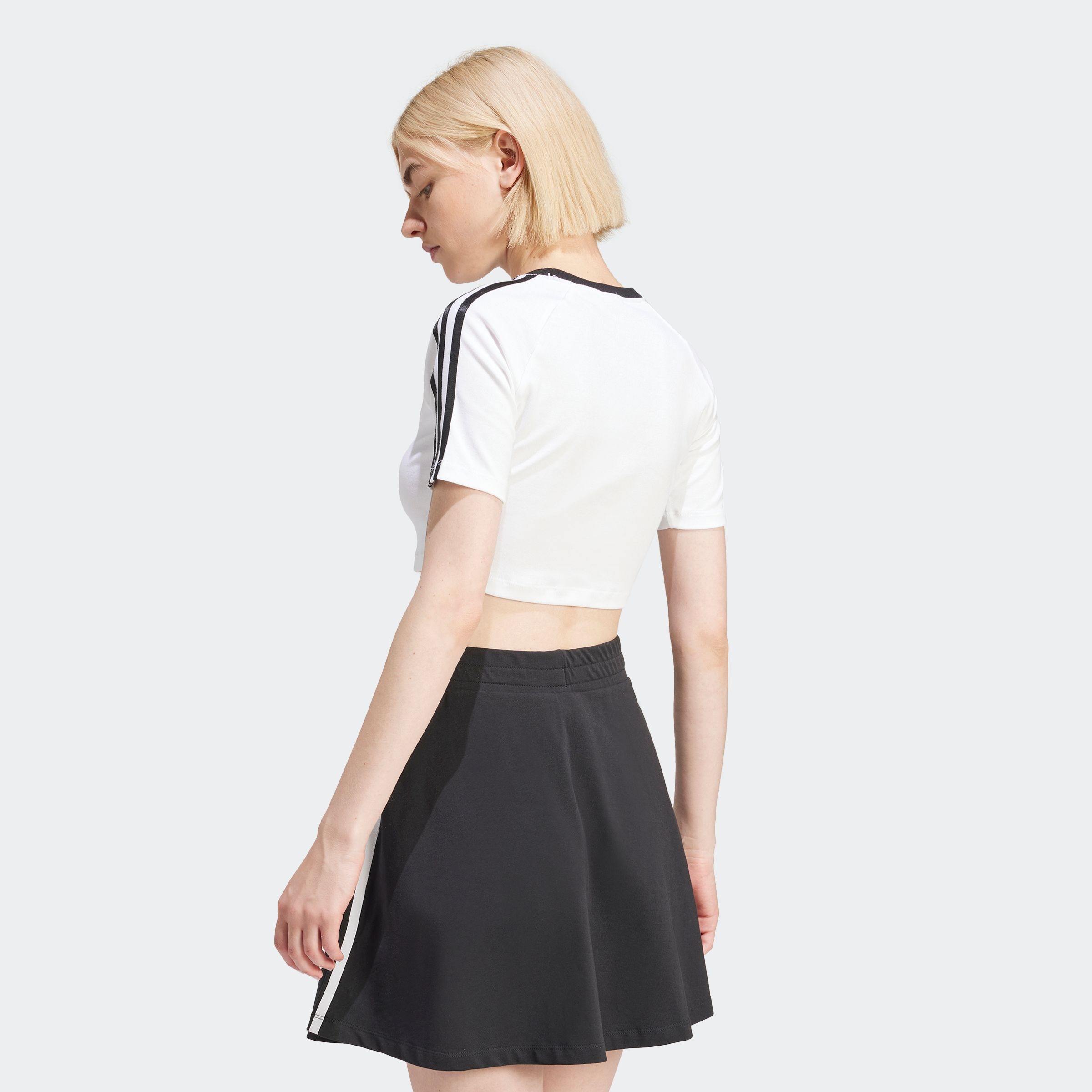 adidas Originals T-Shirt »3 S BABY TEE«, Cropped drei Streifen Shirt