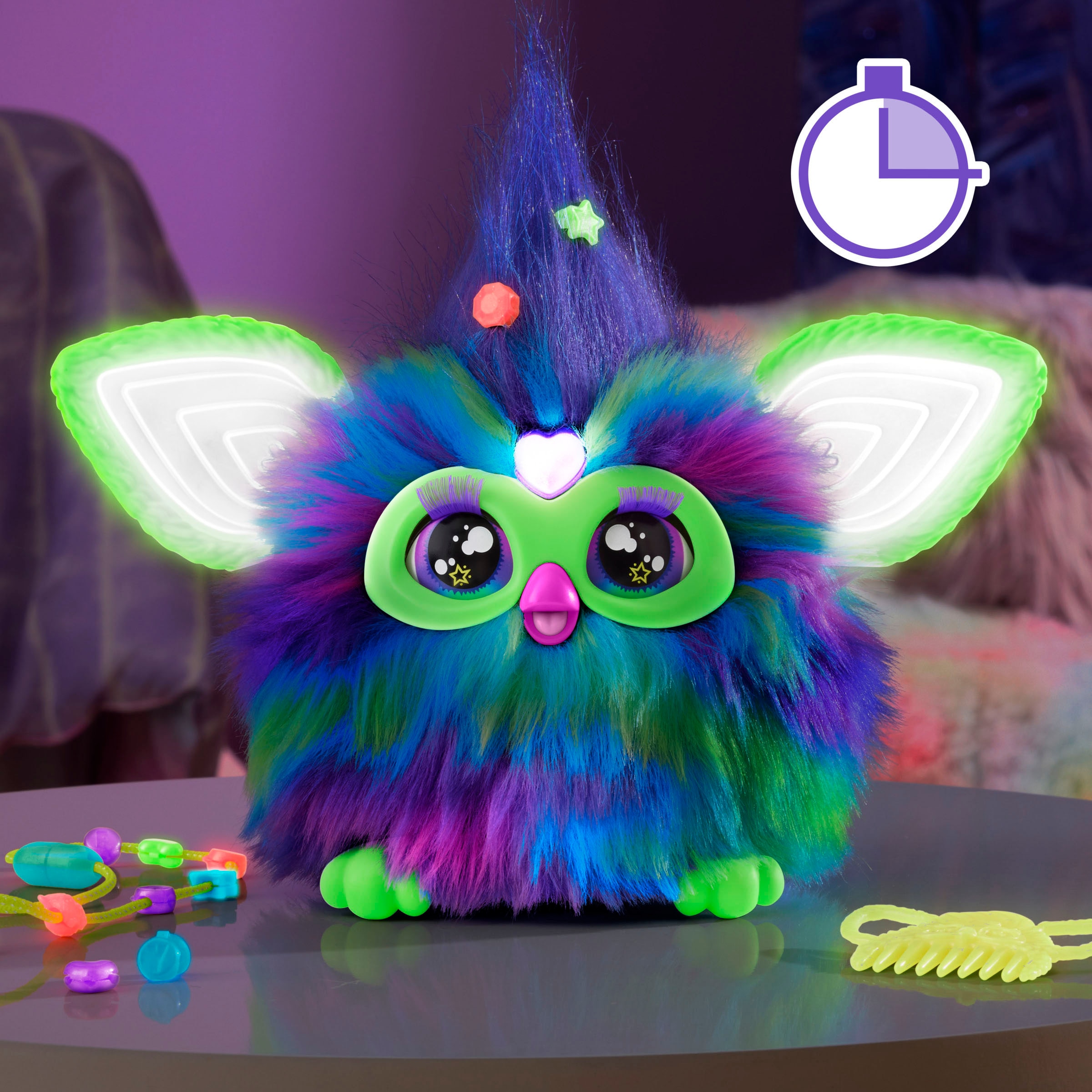 Hasbro Plüschfigur »Furby Galaxy (leuchtet im Dunkeln)«, mit Sound