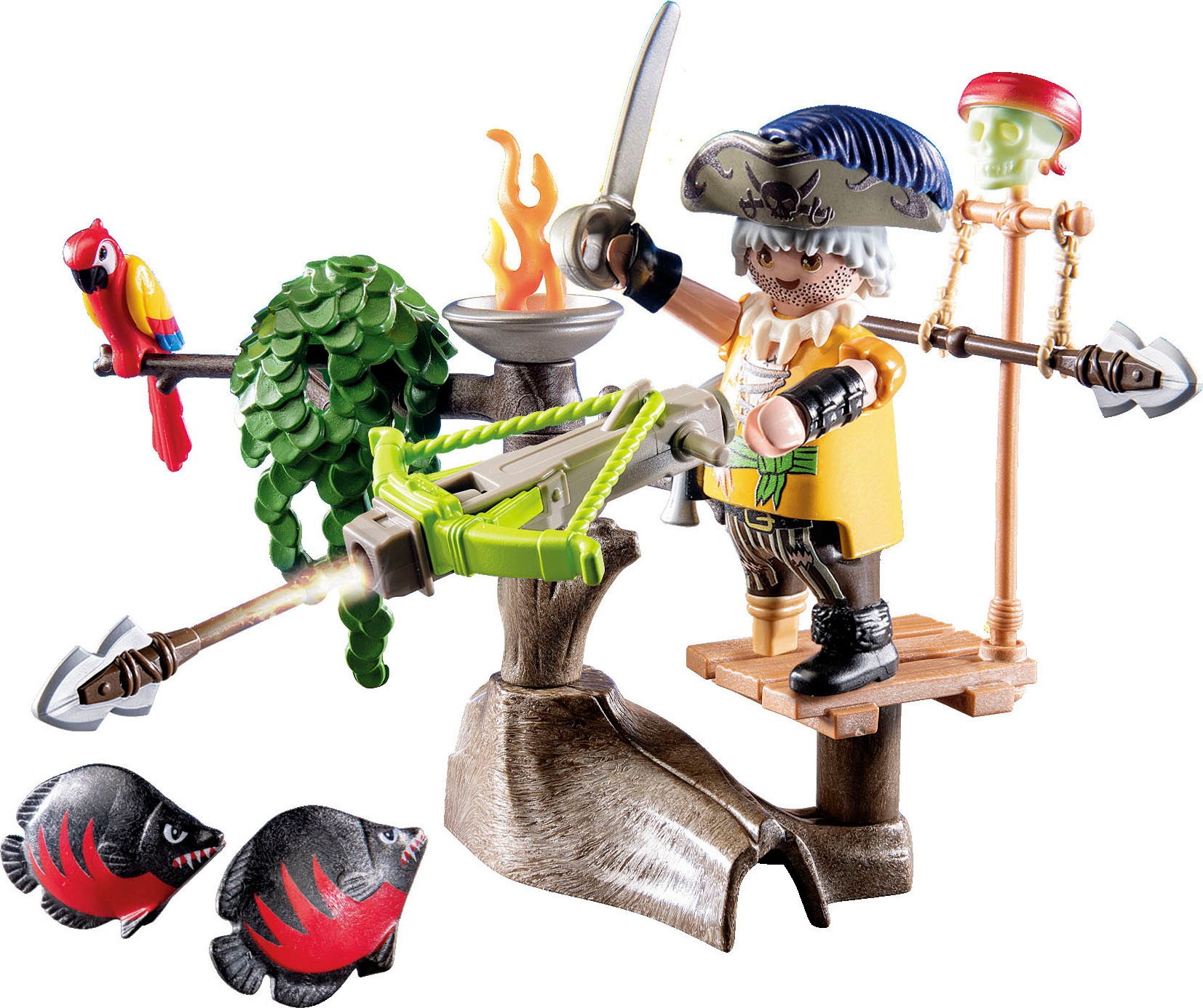 Playmobil® Konstruktions-Spielset »Pirat mit Balliste (71795), Playmobil Pirates«, (31 St.)