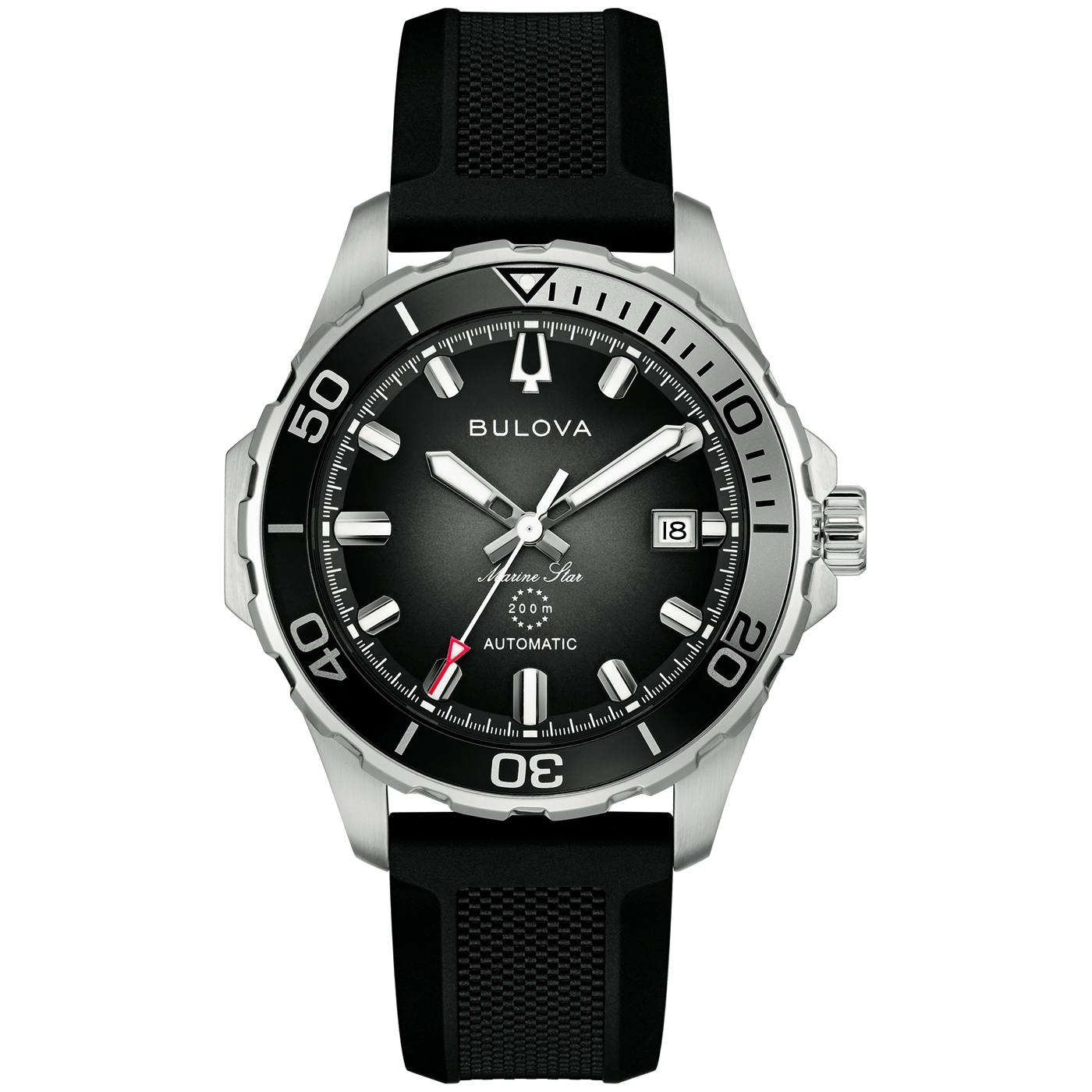 Bulova Mechanische Uhr »Marine Star« Armbanduhr, Herrenuhr, analog, Big Date