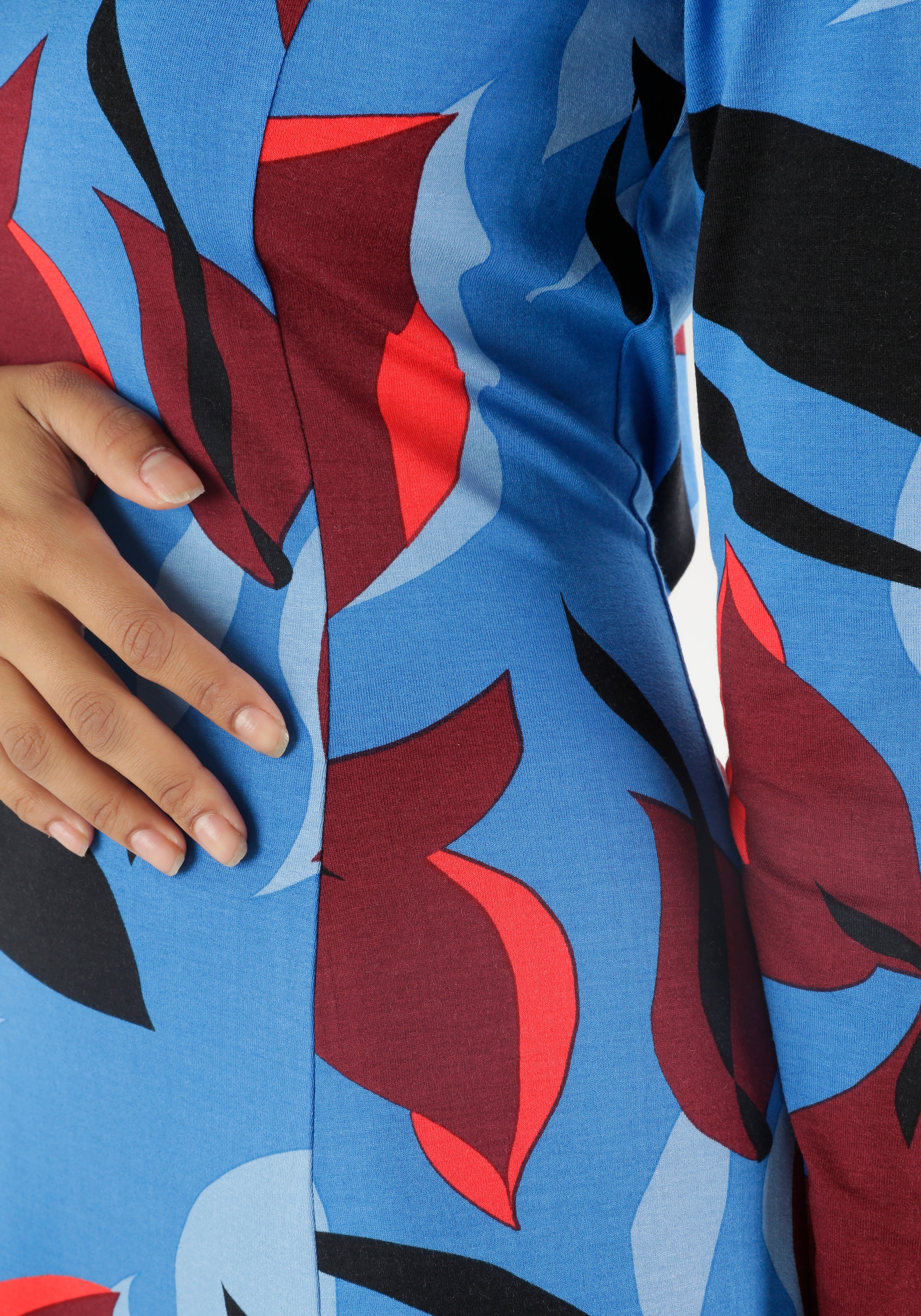 Aniston SELECTED Jerseykleid, in leichter A-Linien-Form