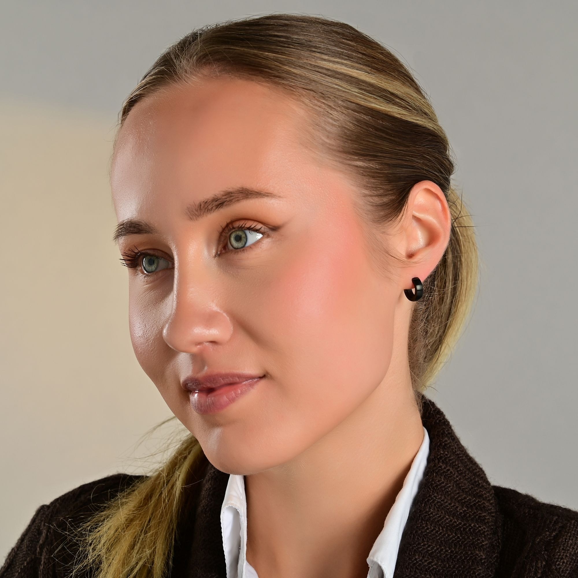 Adelia´s Paar Creolen »Damen Ohrringe ¿ Klappcreole aus Edelstahl«