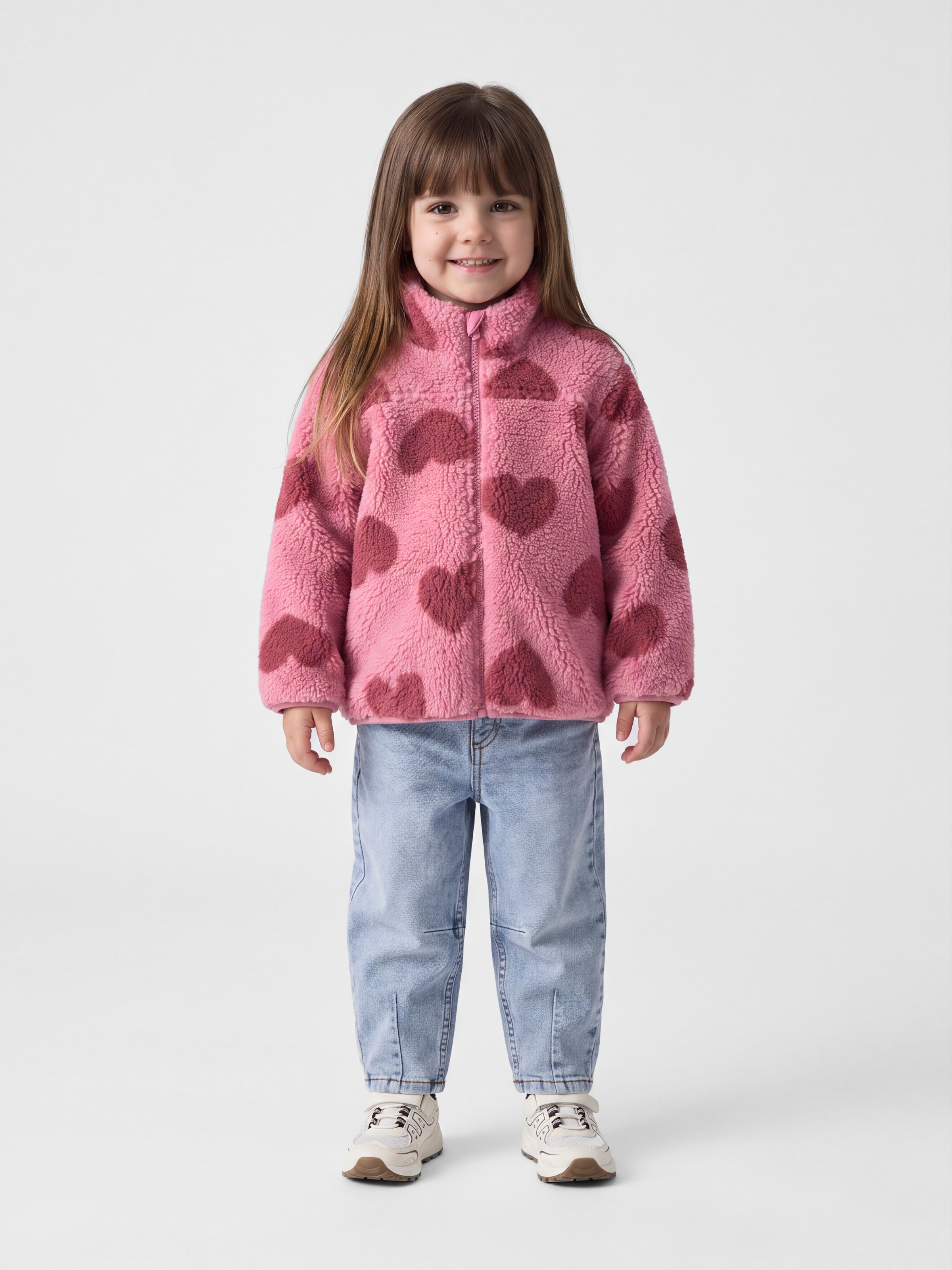 Name It Plüschjacke »NMFMONICA TEDDY JACKET AOP NOOS« Kunstfaser