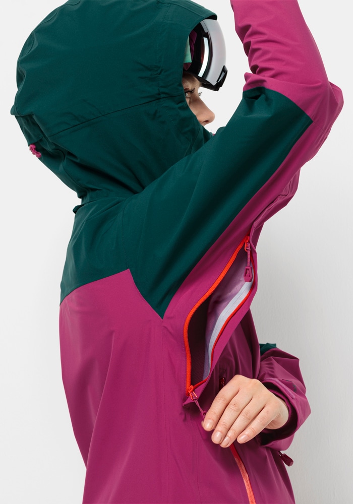 Jack Wolfskin Funktionsjacke »ALPSPITZE TOUR 3L JKT W«, mit Kapuze