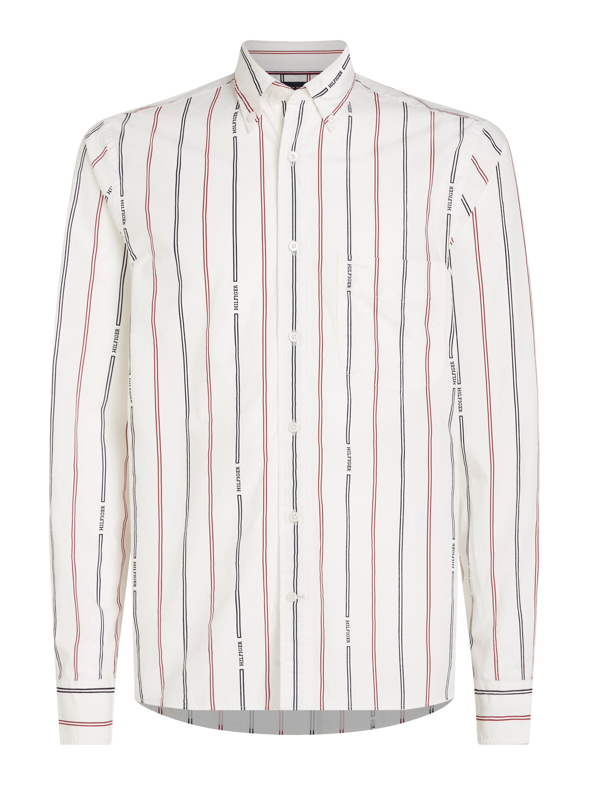 Tommy Hilfiger Langarmhemd »HILFIGER DOUBLE STP RF SHIRT«