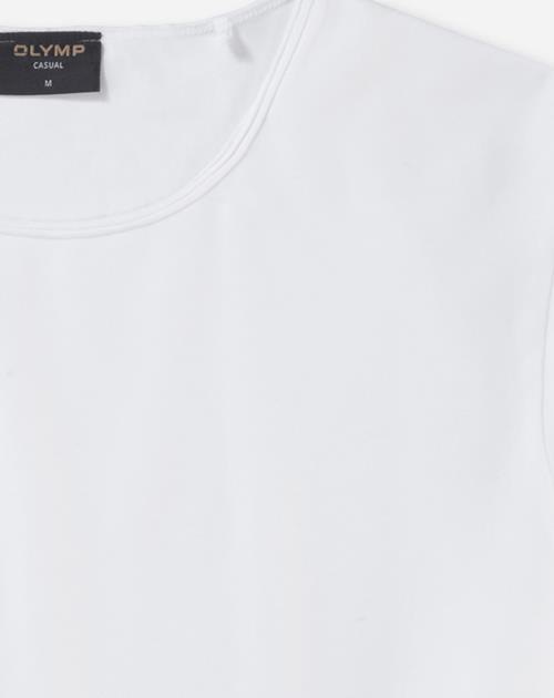 OLYMP T-Shirt »Casual«, mit Rollkante am Ausschnitt