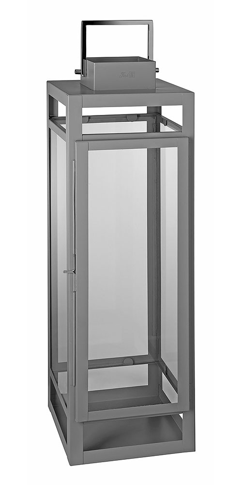 Fink Kerzenlaterne »KENIA in grau, Größe B/H/T: 19 cm x 58 cm x 18 cm