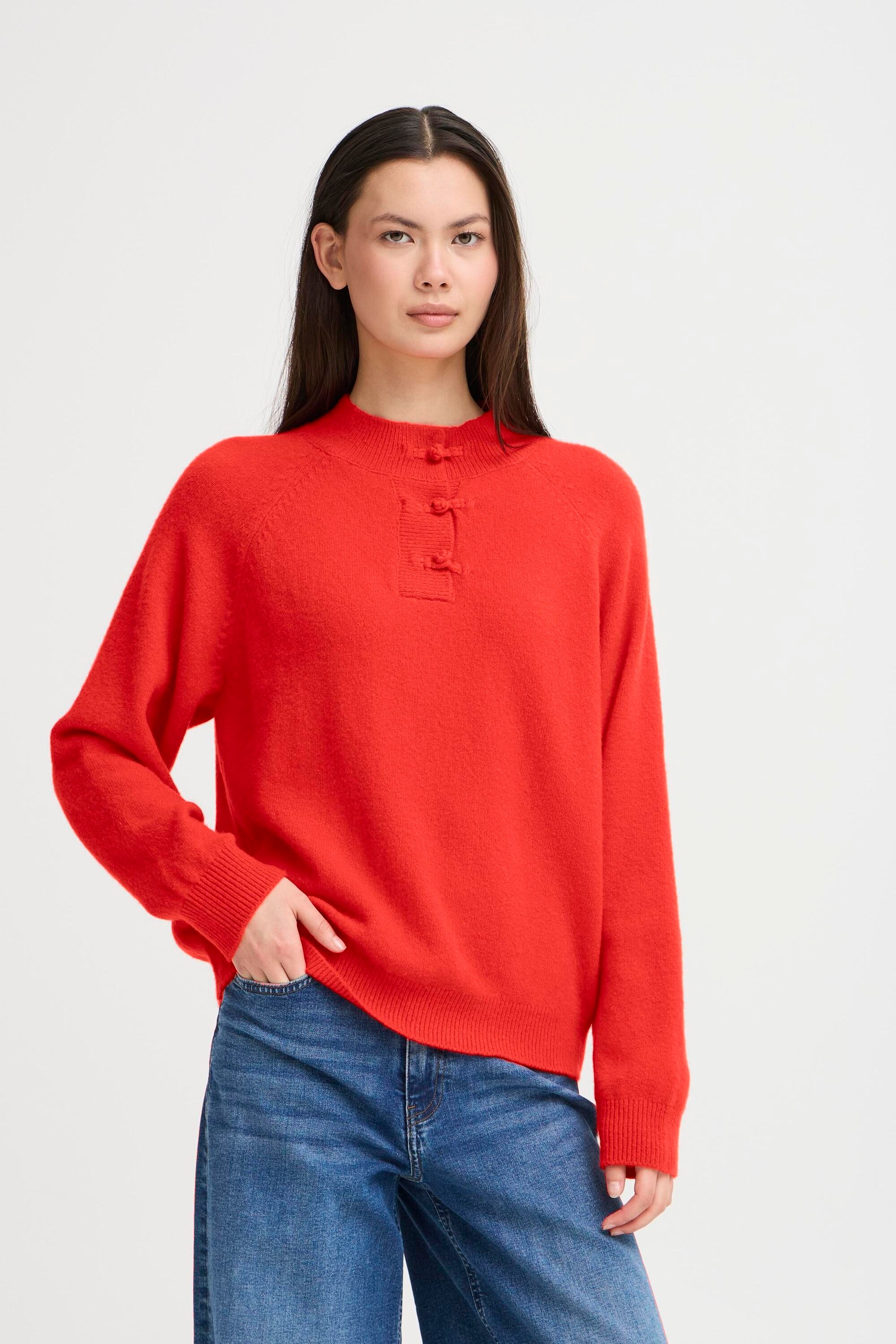 Ichi Strickpullover »Langarm IHDASILA«