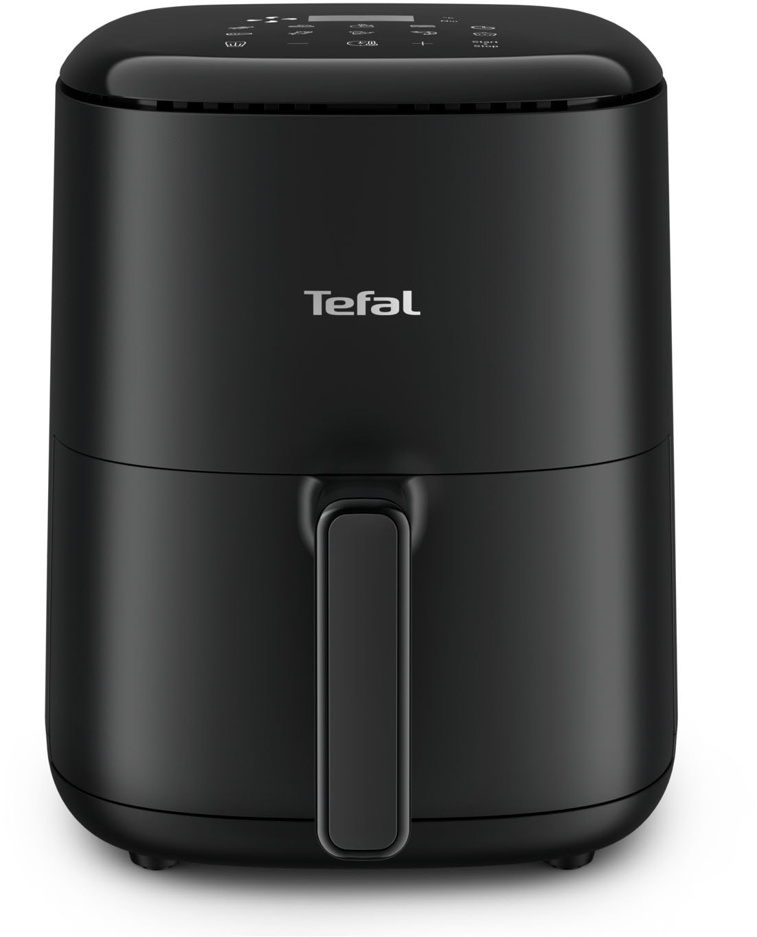 Tefal Heißluftfritteuse »EY1458 Easy Fry Compact« 1300 W für 1-4 Personen, 10 Programme, spart Zeit und Energie, EY1458 in schwarz