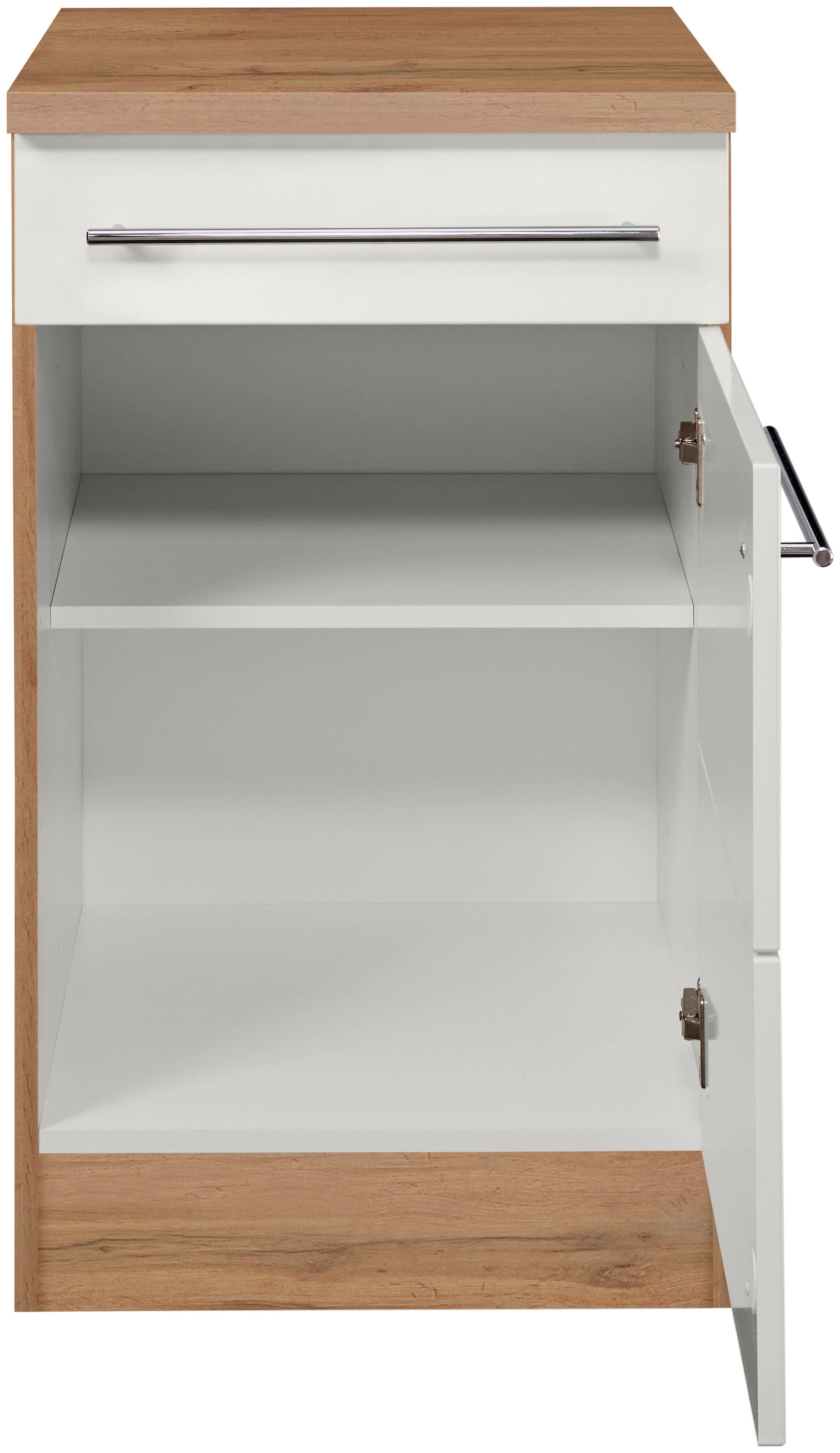 KOCHSTATION Unterschrank »KS-Wien« Breite 50 cm, mit 1 Tür und 1 Schubkasten