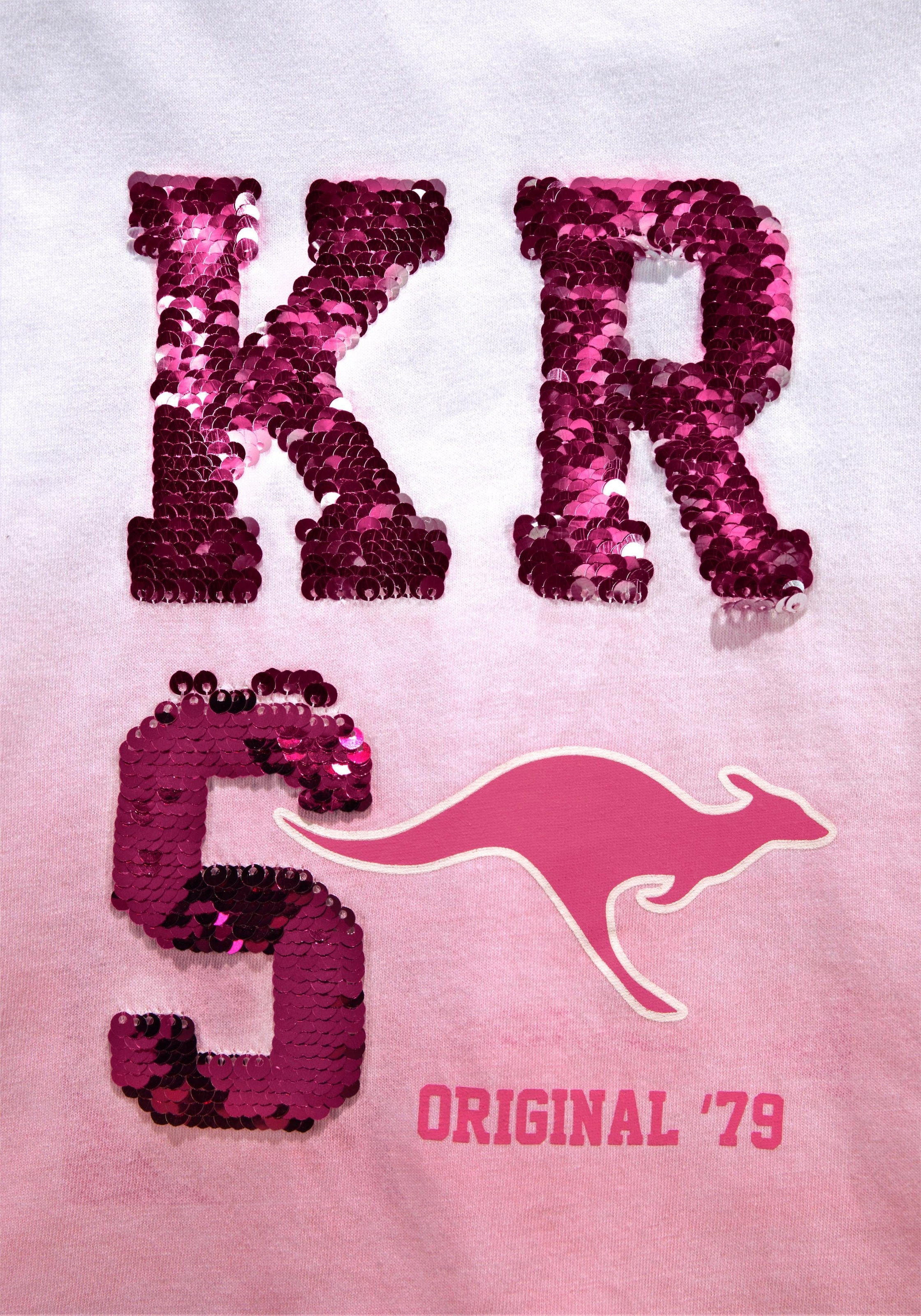 KangaROOS T-Shirt, bei mit Wendepailletten Farbverlauf OTTO Im