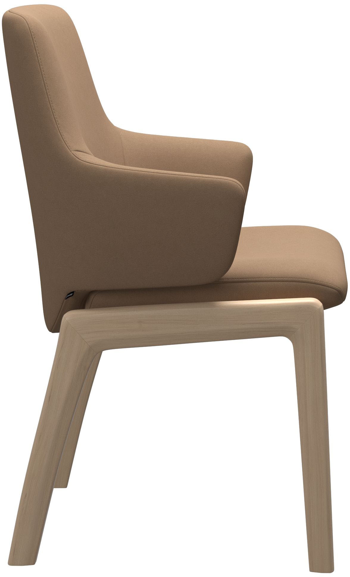 Stressless® Polsterstuhl »Laurel« () Low Back mit Armlehne, Größe L, abgerundete Beine in Eiche gekalkt