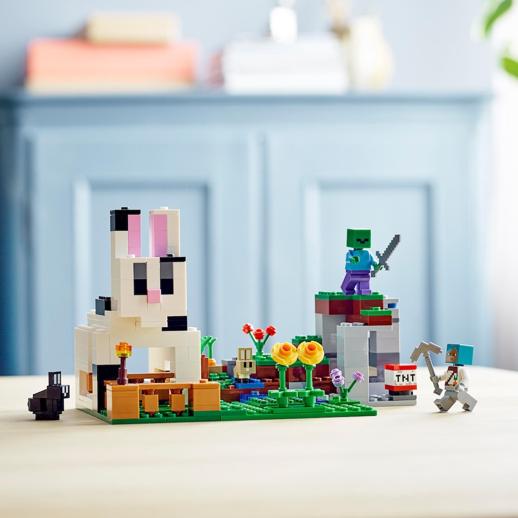 LEGO® Konstruktionsspielsteine »Die Kaninchenranch (21181), LEGO® Minecraft™«, (340 St.)