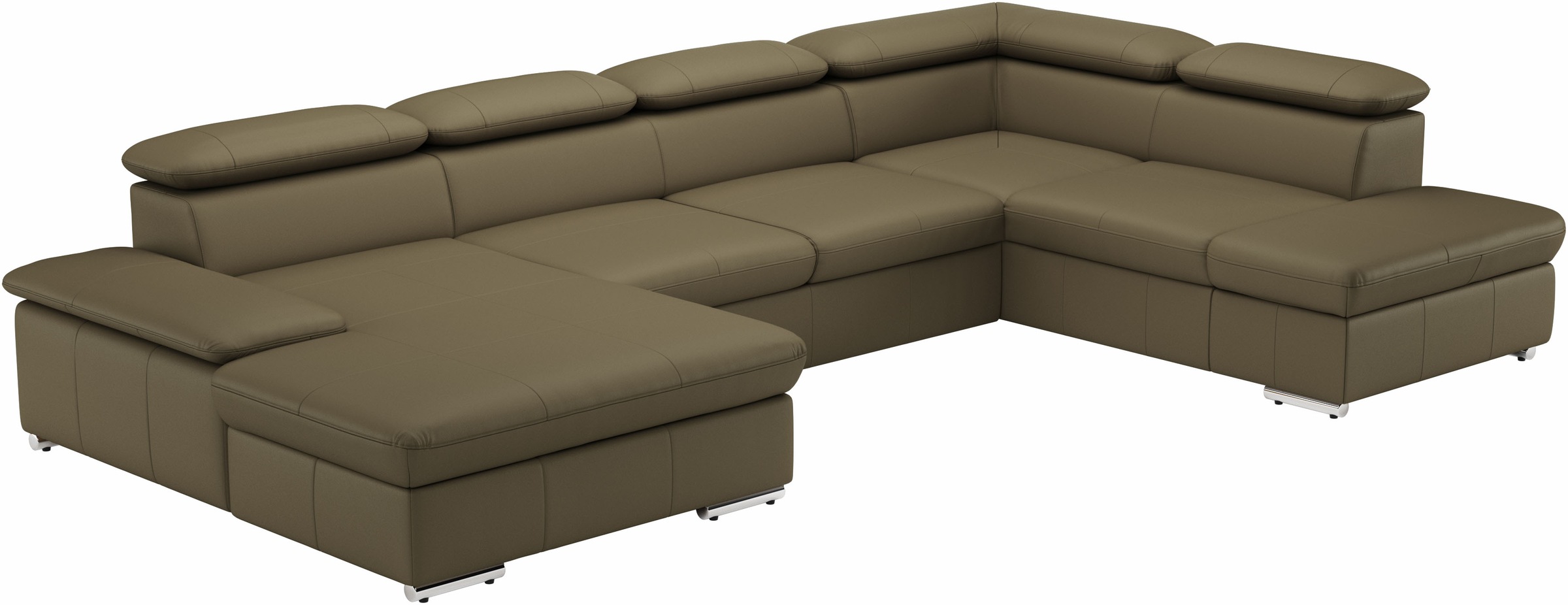 sit&more Wohnlandschaft »Valantine U-Form«, inkl. Kopf- und Armteilverstellung, wahlweise mit Bettfunktion