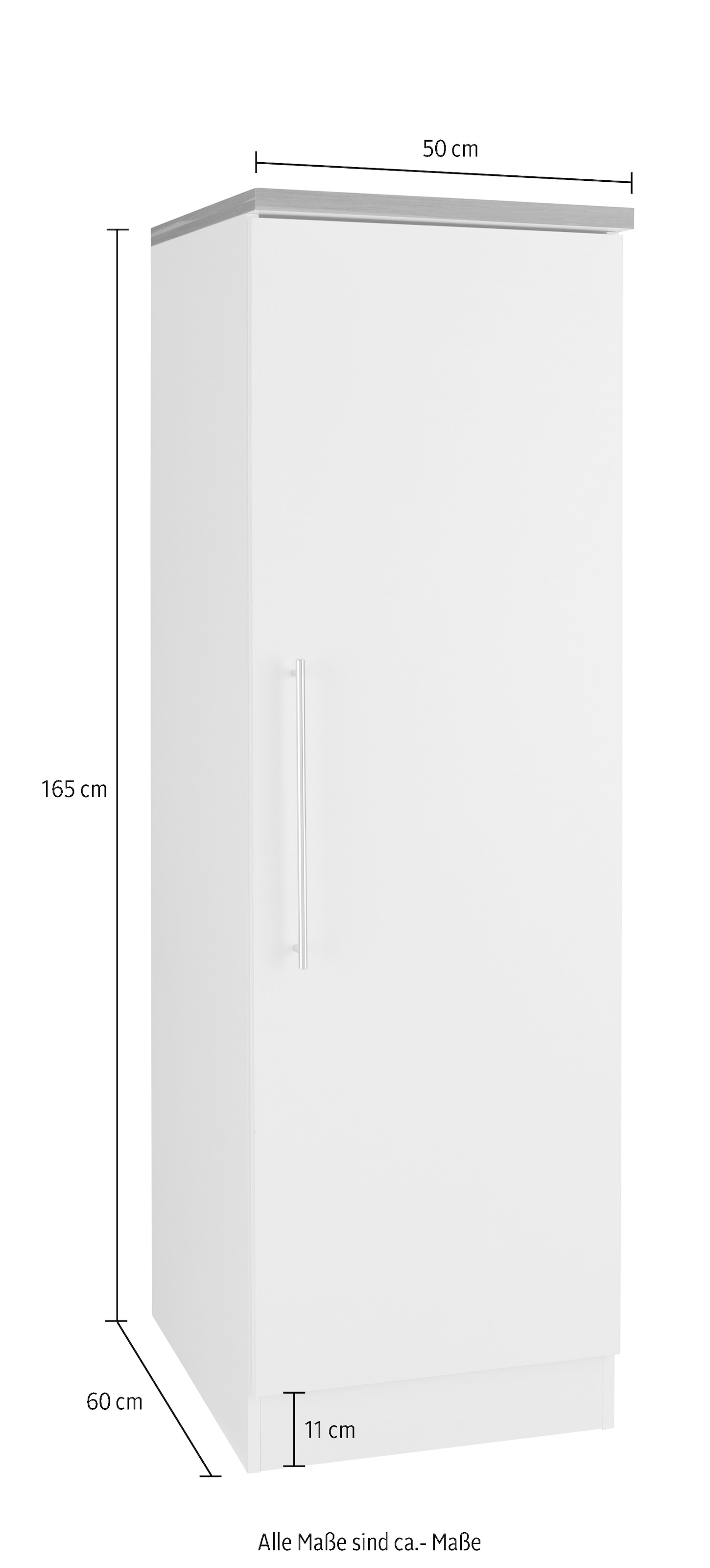 KOCHSTATION Seitenschrank »KS-Samos« 50 cm breit