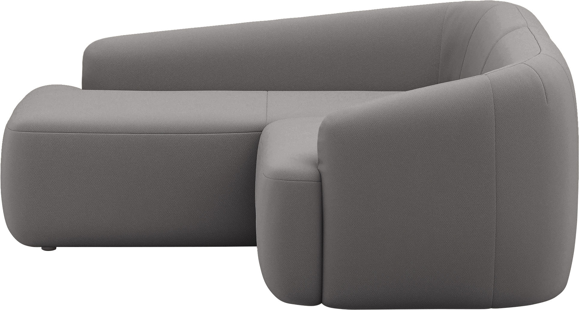 Home affaire Ecksofa »Nergal, kompakte Stellmaße, Breite 216cm, organisches Design, L-Form« Modernes Design, schlichte Optik, stilvoller Blickfang im Wohnzimmer