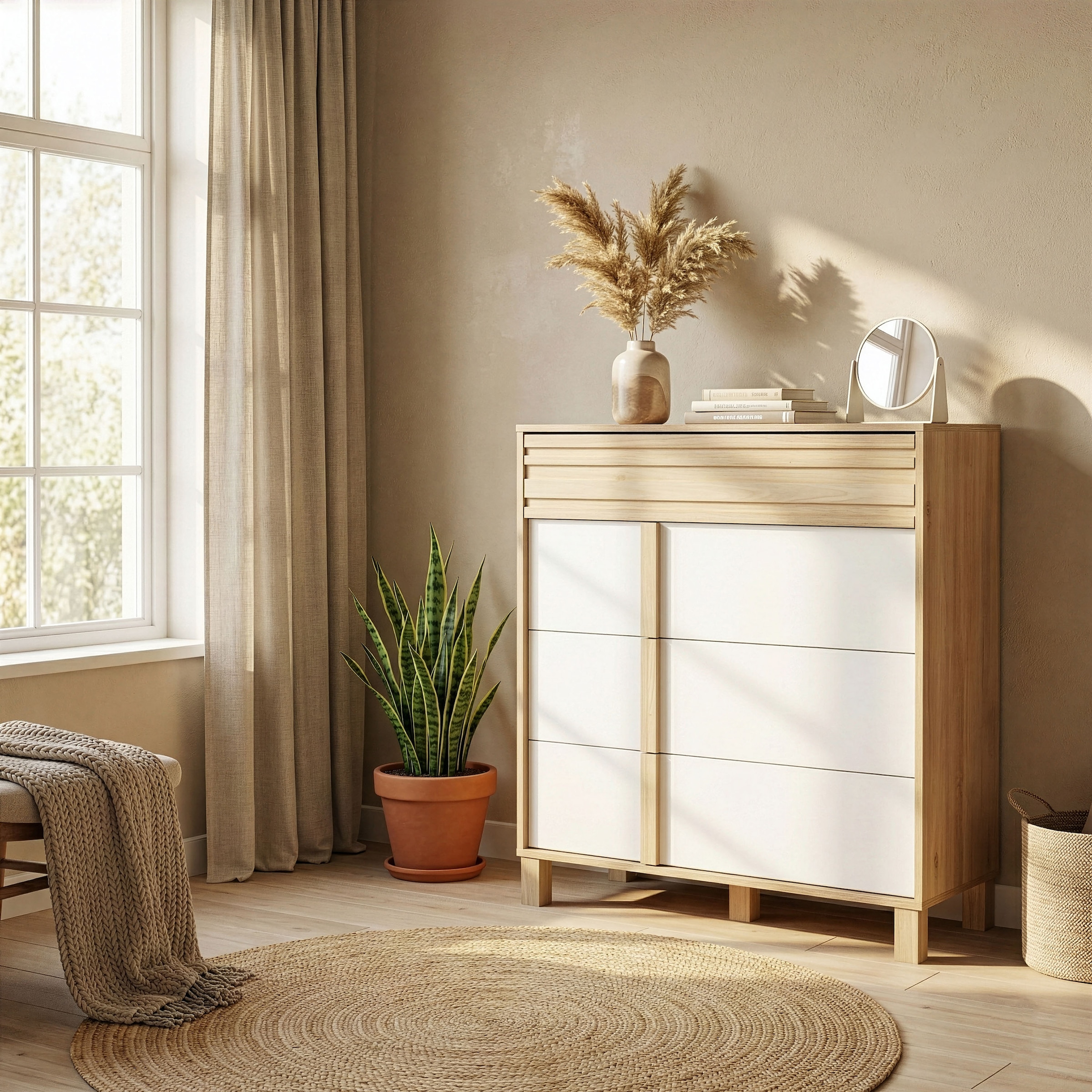 Gami Kommode »ARIA« 1 Stk. tlg. Eine praktische Kommode mit 4 großen Schubladen.