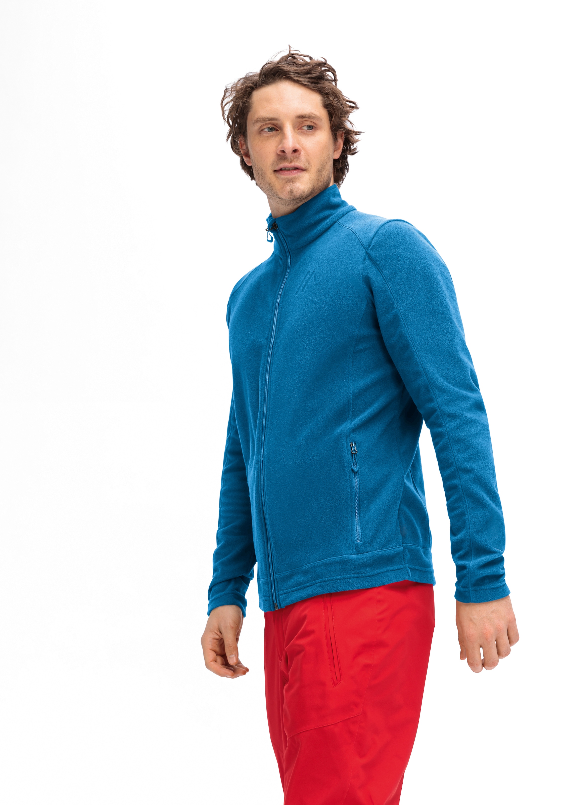 Maier Sports Fleecejacke »Dennis Jacket M« Herren Midlayer, pflegeleichtes Fleece mit 2 RV-Taschen