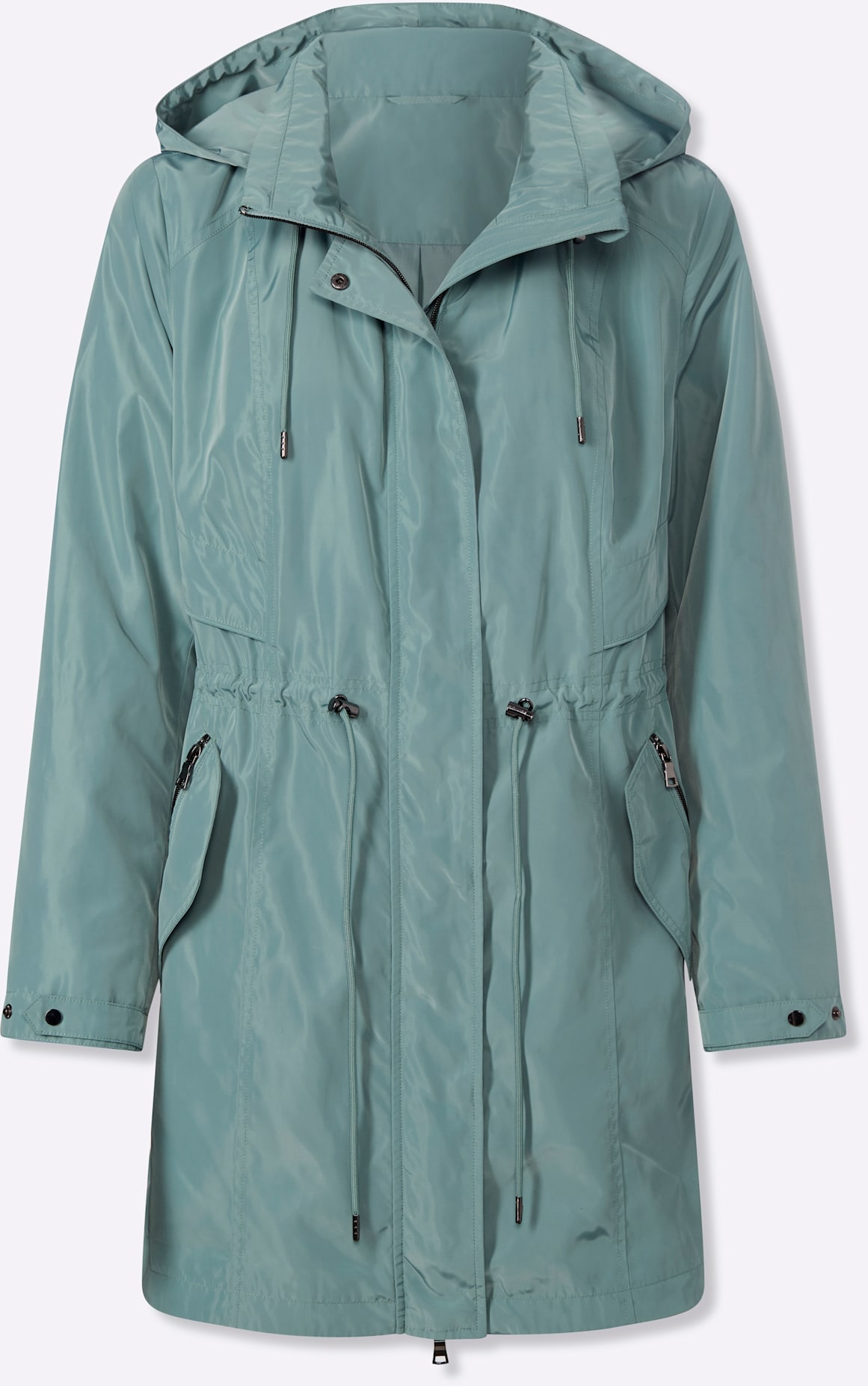 Inspirationen Langjacke mit Kapuze