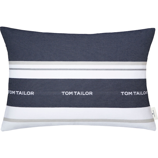 TOM TAILOR HOME Dekokissen »Logo«, mit eingewebtem Markenlogo, Kissenhülle  ohne Füllung, 1 Stück bei OTTO online