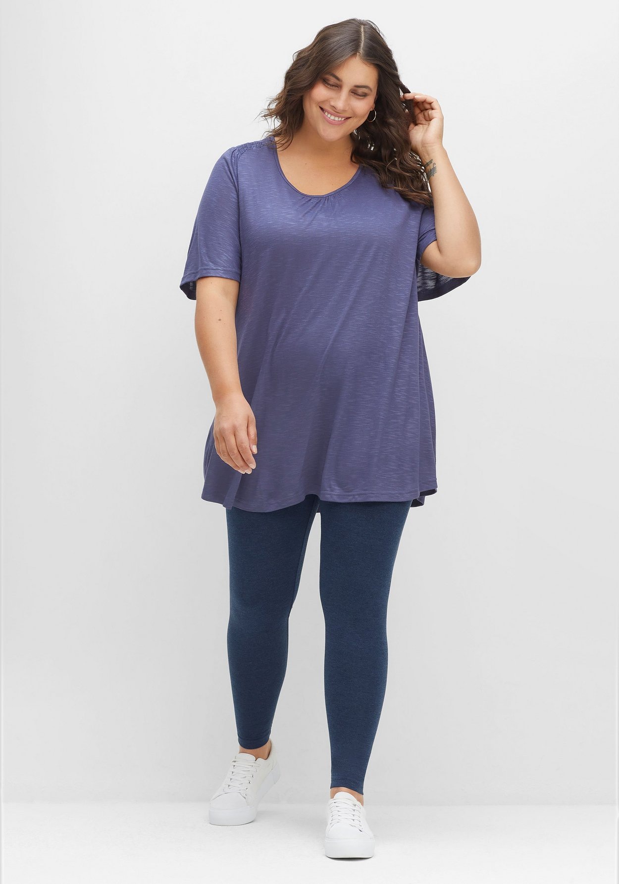 Sheego Leggings »Leggings aus hautfreundlichem Baumwoll-Mix«