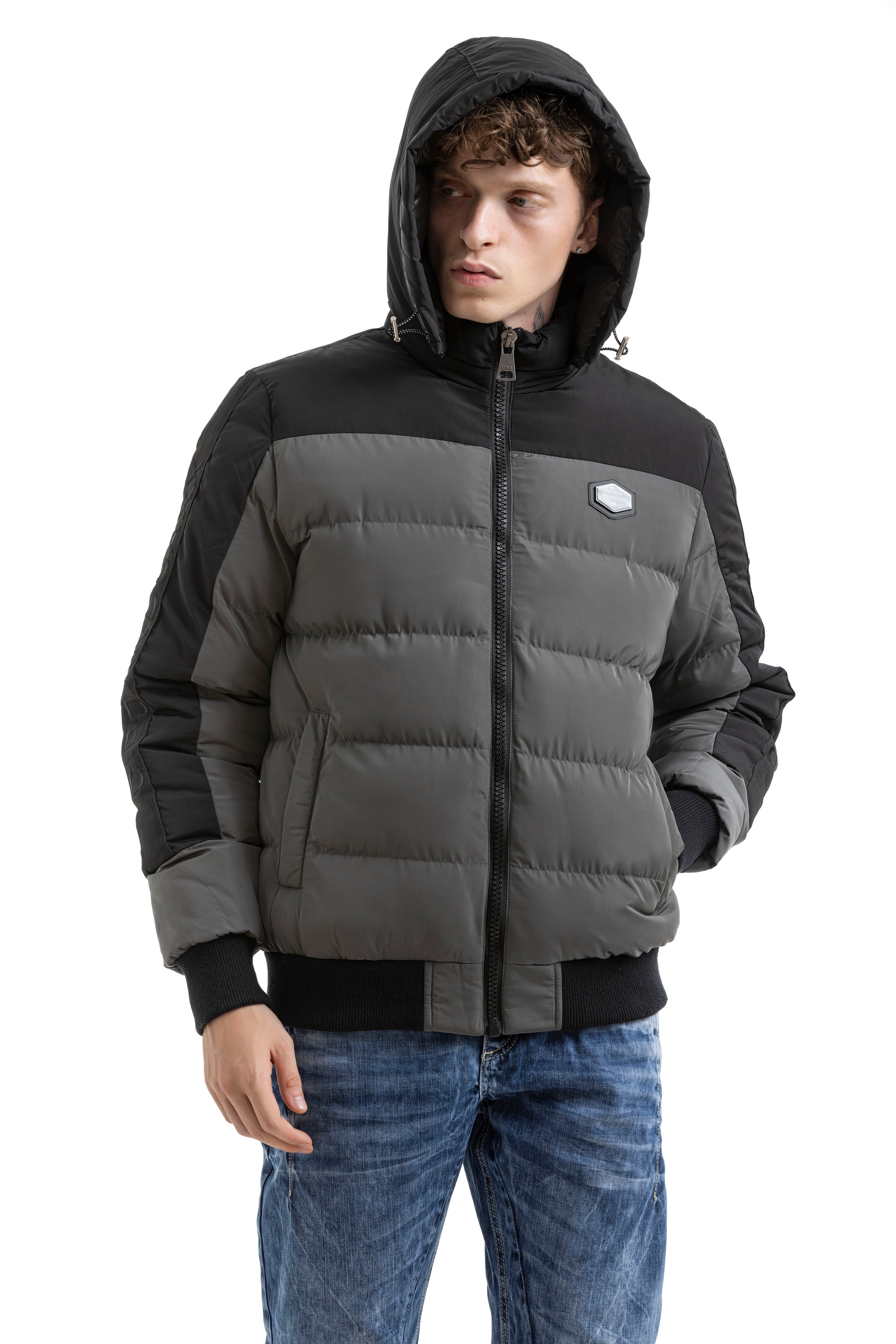 Cipo & Baxx Steppjacke mit Kapuze