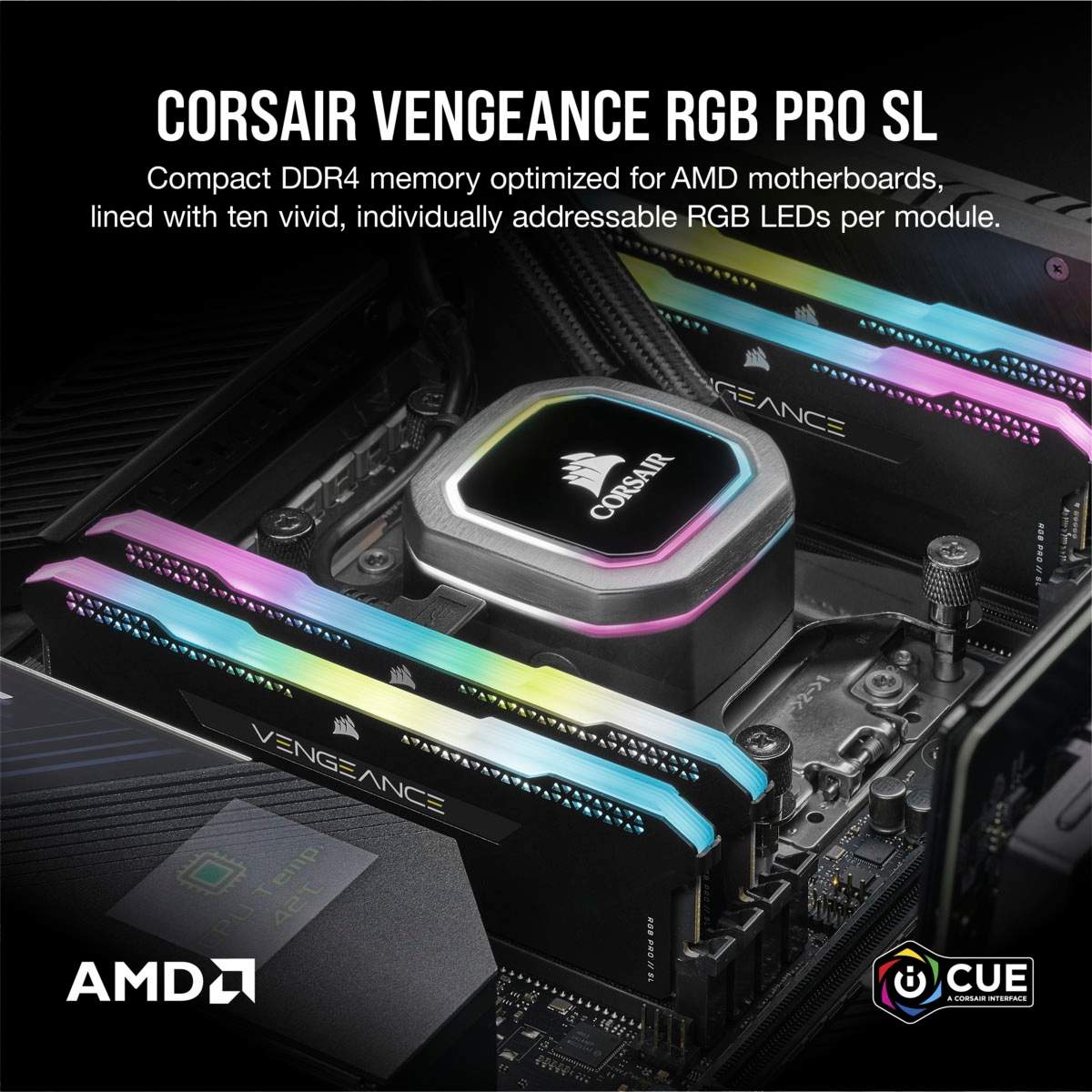 Corsair Arbeitsspeicher »Vengeance RGB PRO SL DDR4 3200Mhz 16GB (2x8GB) Black«