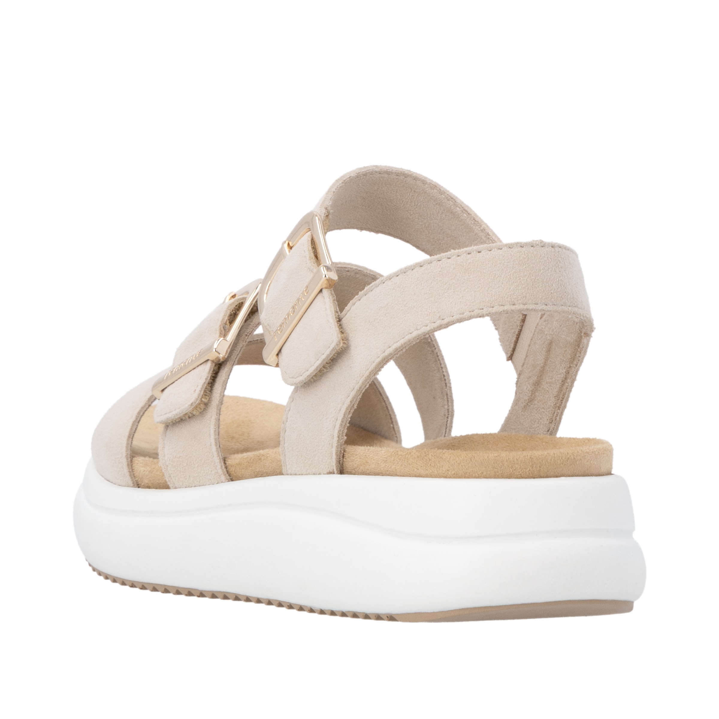 Remonte Plateausandale  Sommerschuh, Sandale mit Softfußbett und zwei Klettverschlüssen