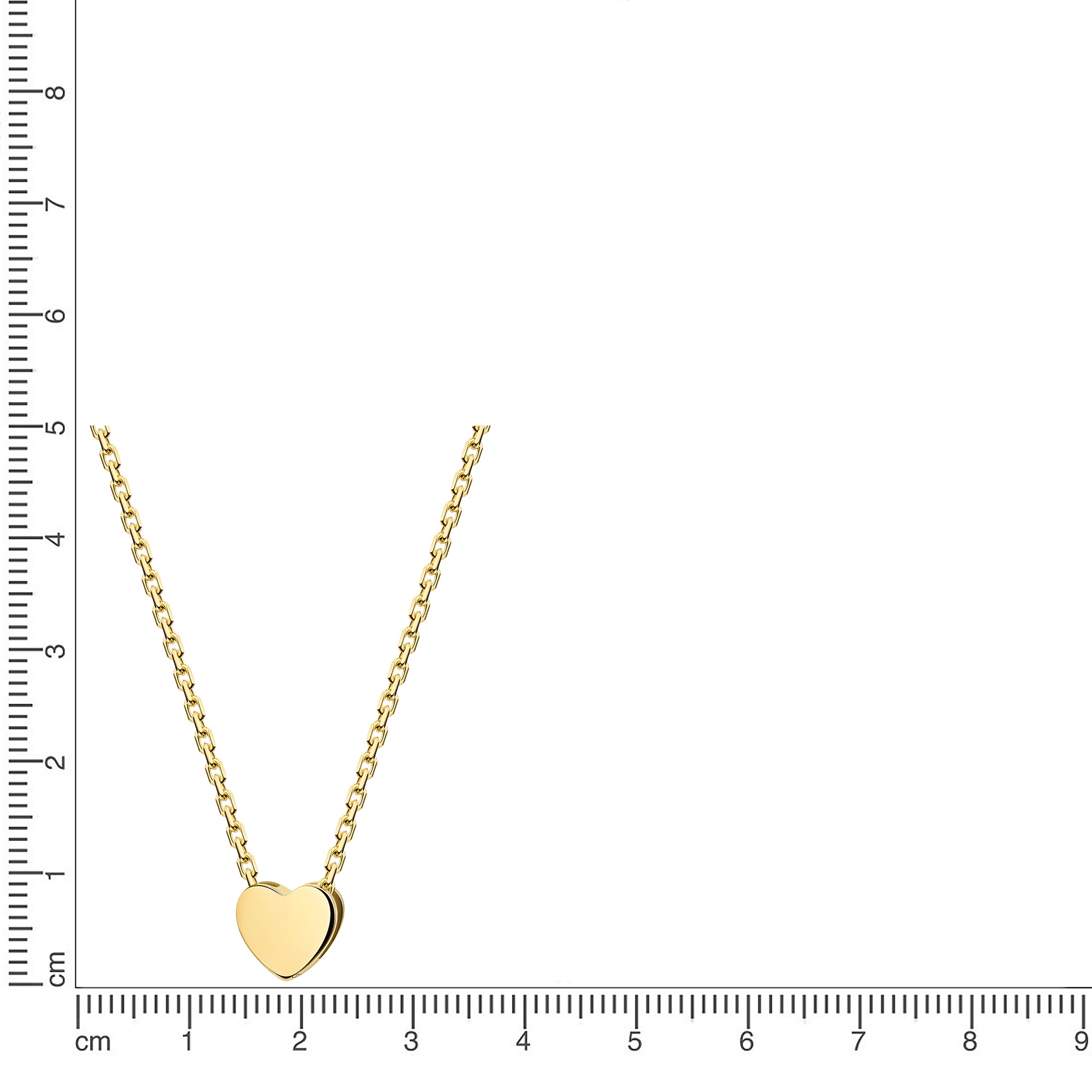 Firetti Kette mit Anhänger »Schmuck Geschenk Silber 925 Halsschmuck Halskette Ankerkette Herz«