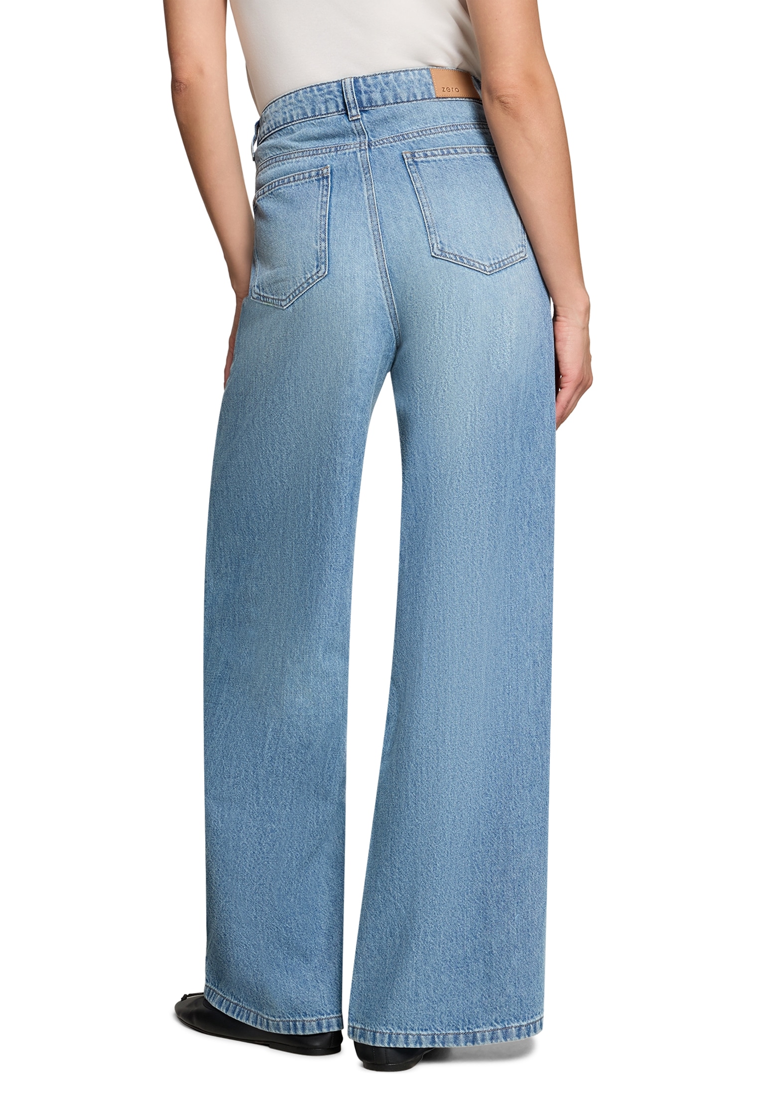 Zero 5-Pocket-Hose »Modern fit Jeans mit weitem Bein«