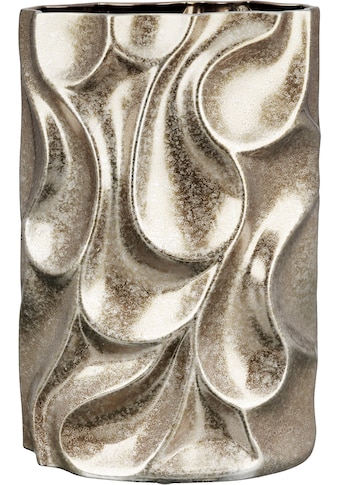 Tischvase »Relief, Höhe ca. 37 cm, mit Dellen-Struktur«, (1 St.), dekorative Vase aus...