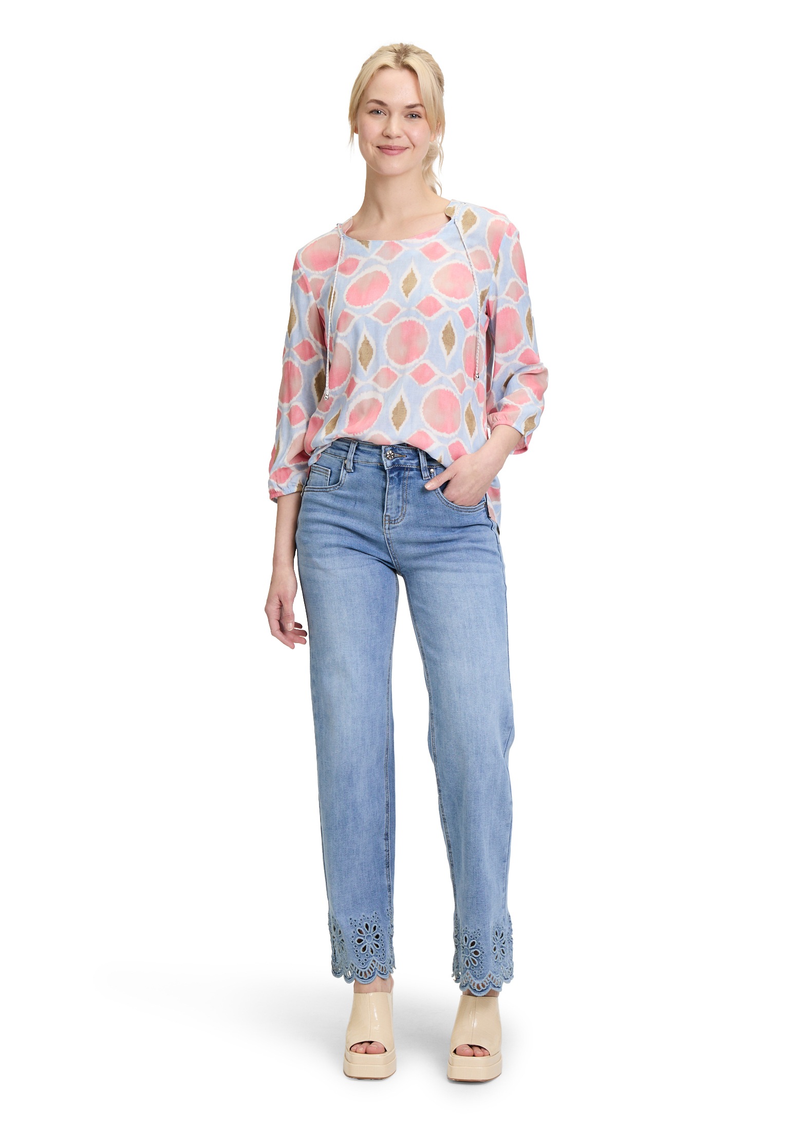 Cartoon Stretch-Hose »Stretch-Jeans mit Stickerei«