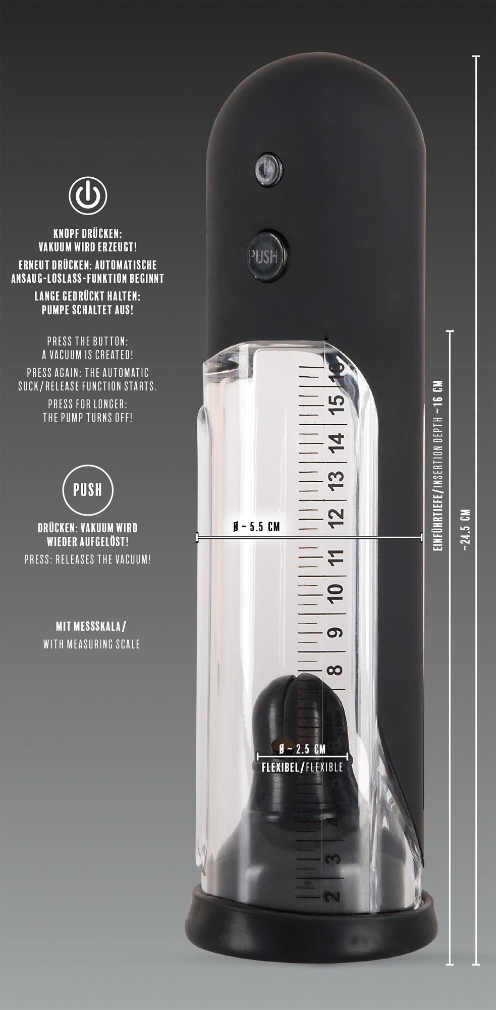 REBEL Penispumpe »Penispumpe Automatic Penis Pump«
