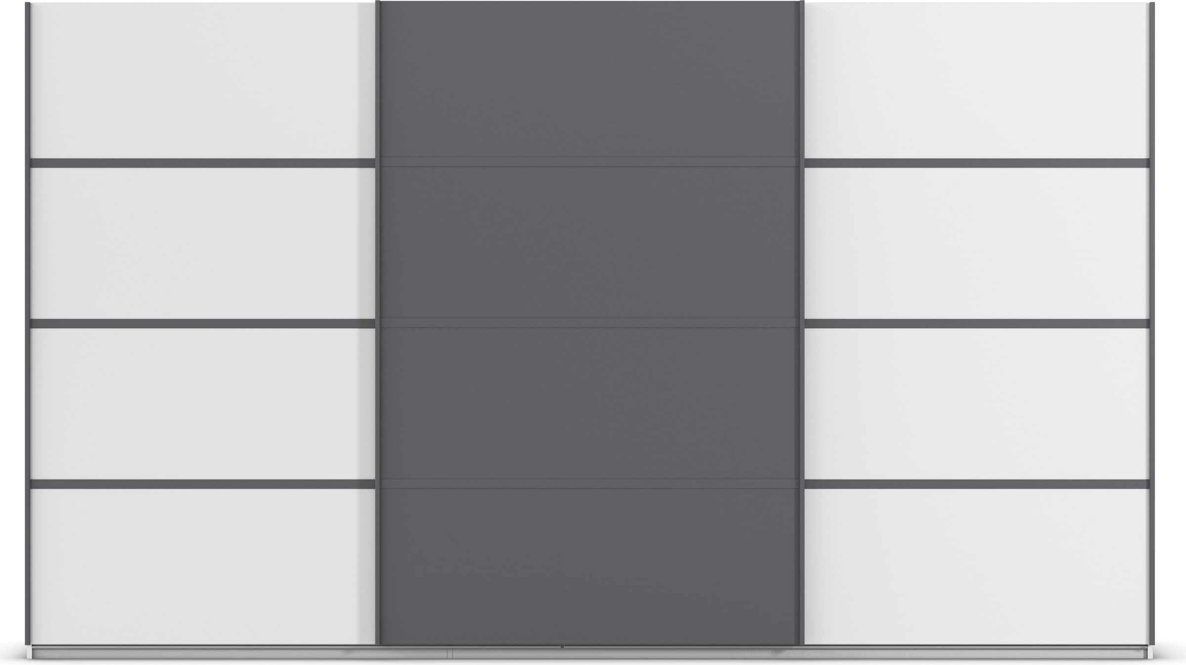 rauch Kleiderschrank »Schwebetürenschrank Garderobe Schrank TOP ANGEBOT Avola«, (in 3 verschiedenen Ausstattungen BASIC/CLASSIC/PREMIUM), mit eleganten Zierleisten in Chrom, Schwarz oder Weiß MADE IN GERMANY