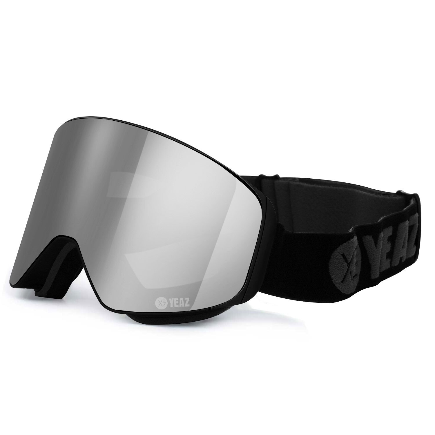 Snowboardbrille »Magnet-Ski-Snowboardbrille silber verspiegelt/schwarz APEX«