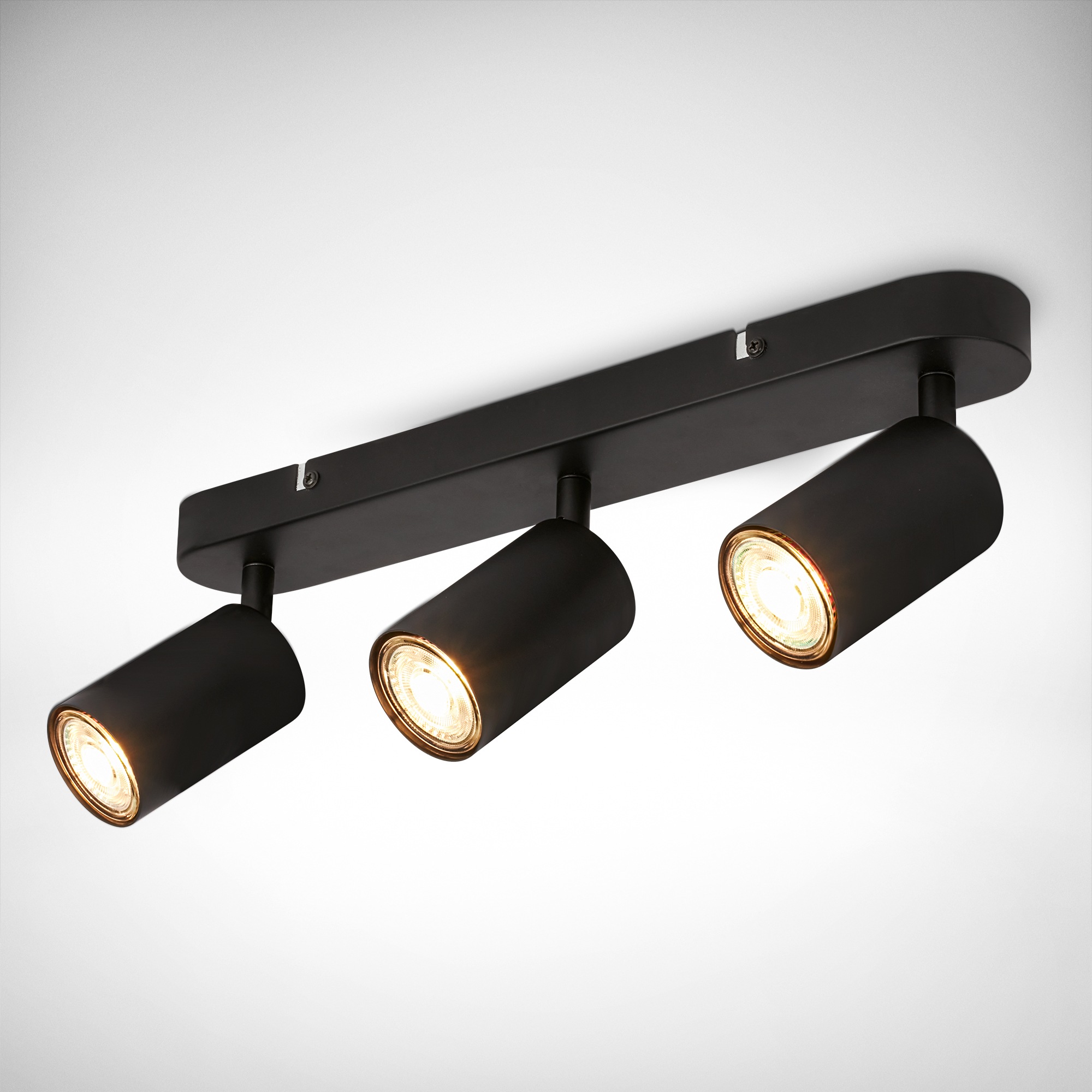 B.K.Licht Deckenspot »Deckenlampe schwenkbar, GU10 Deckenleuchte«, 1 flammig, Leuchtmittel GU10 | ohne Leuchtmittel, 39 cm Länge schwarz Schlafzimmerlampe
