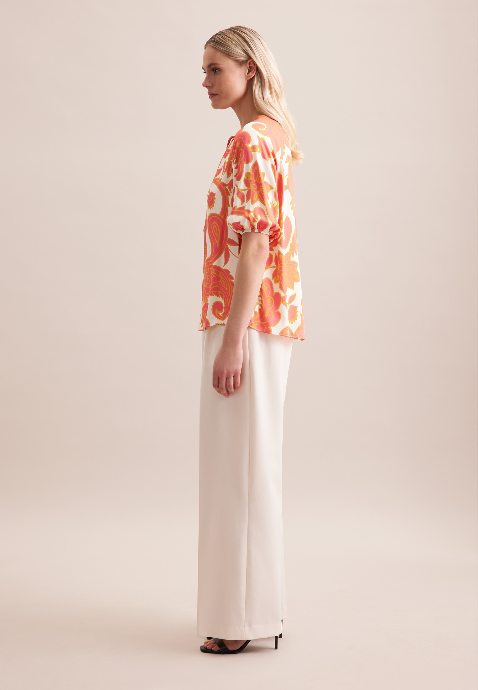 seidensticker Shirtbluse »Schwarze Rose« 1/2 Rundhals Paisley