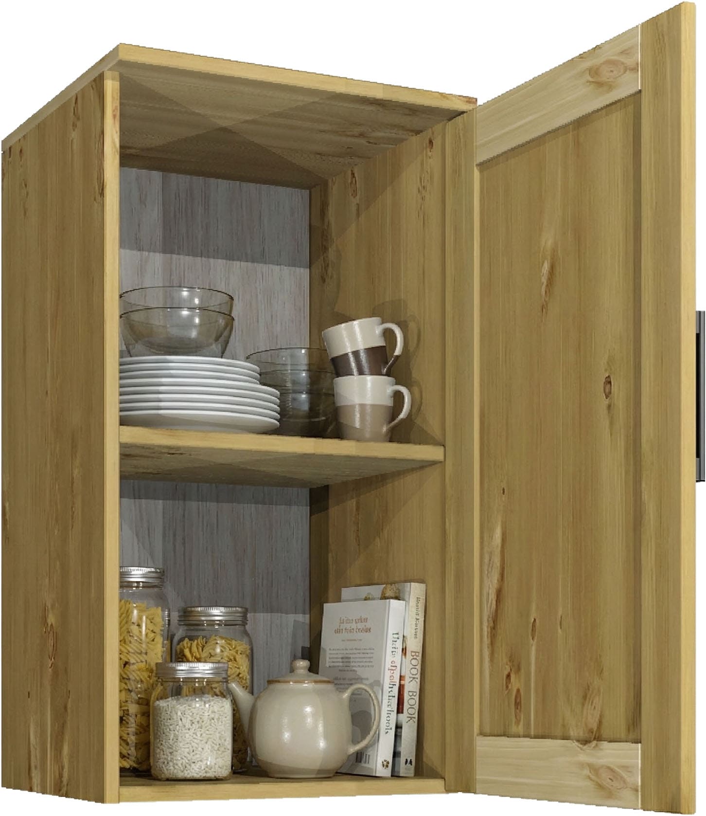 Home affaire Küchenzeile »Meliss« aus massiver Kiefer, mit Soft-Close-Funktion, 8-teiliges Set