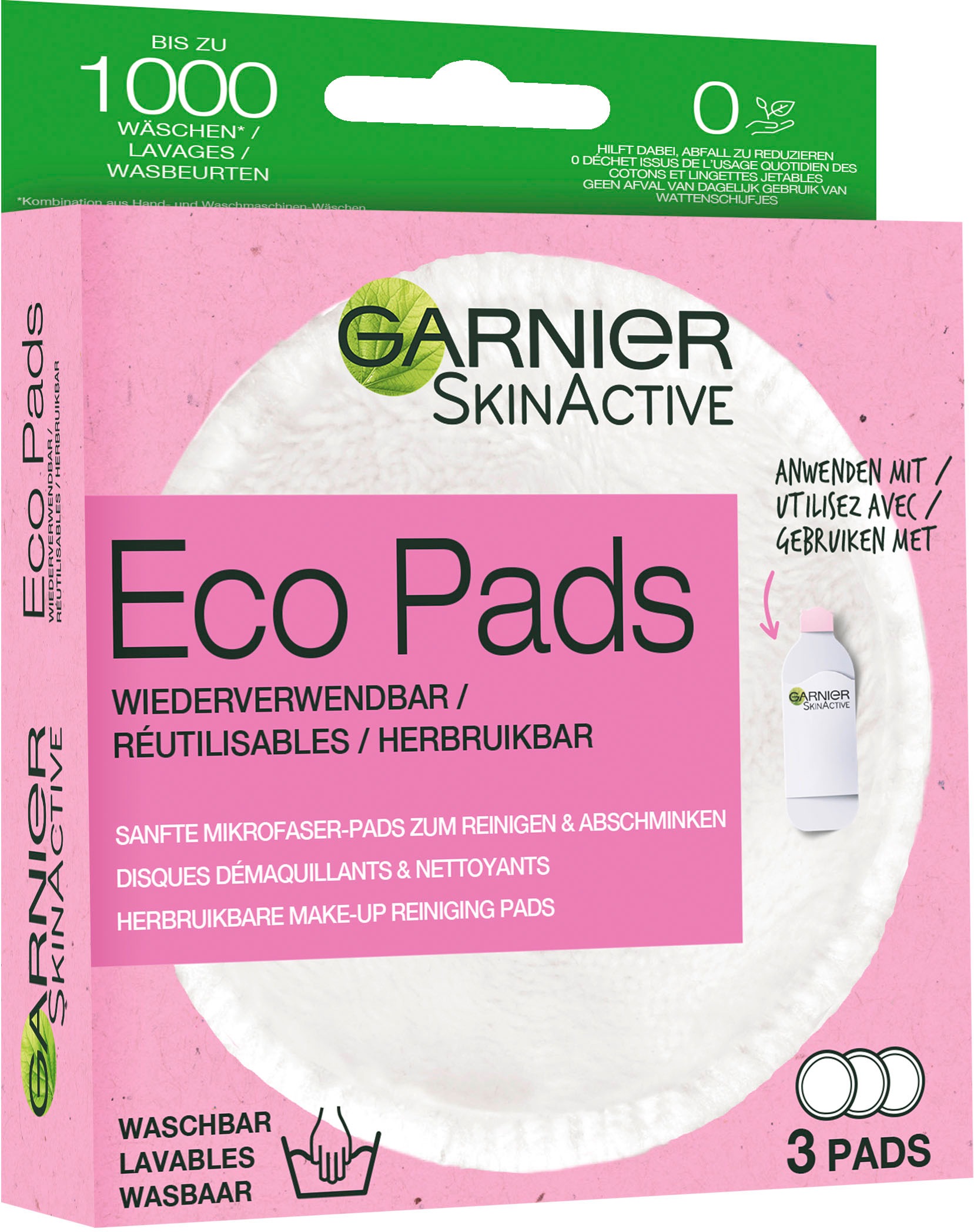 GARNIER Abschminkschwamm »SkinActive Eco Pads«