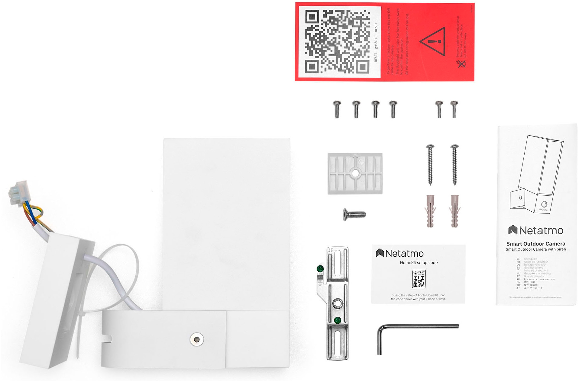 Netatmo Überwachungskamera »Smarte Außenkamera mit Alarmsirene Weiß«