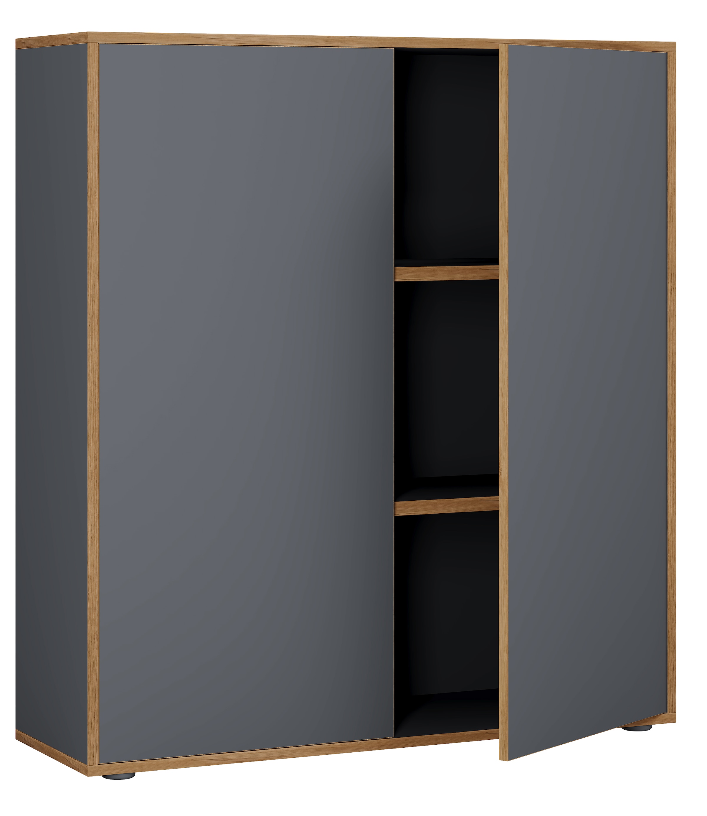 VCM Aktenschrank »VCM Holz Büroschrank Ordner Aktenschrank Büromöbel Schrank Salia 3-fach Breite 100 cm Drehtüren«, (1 St.)