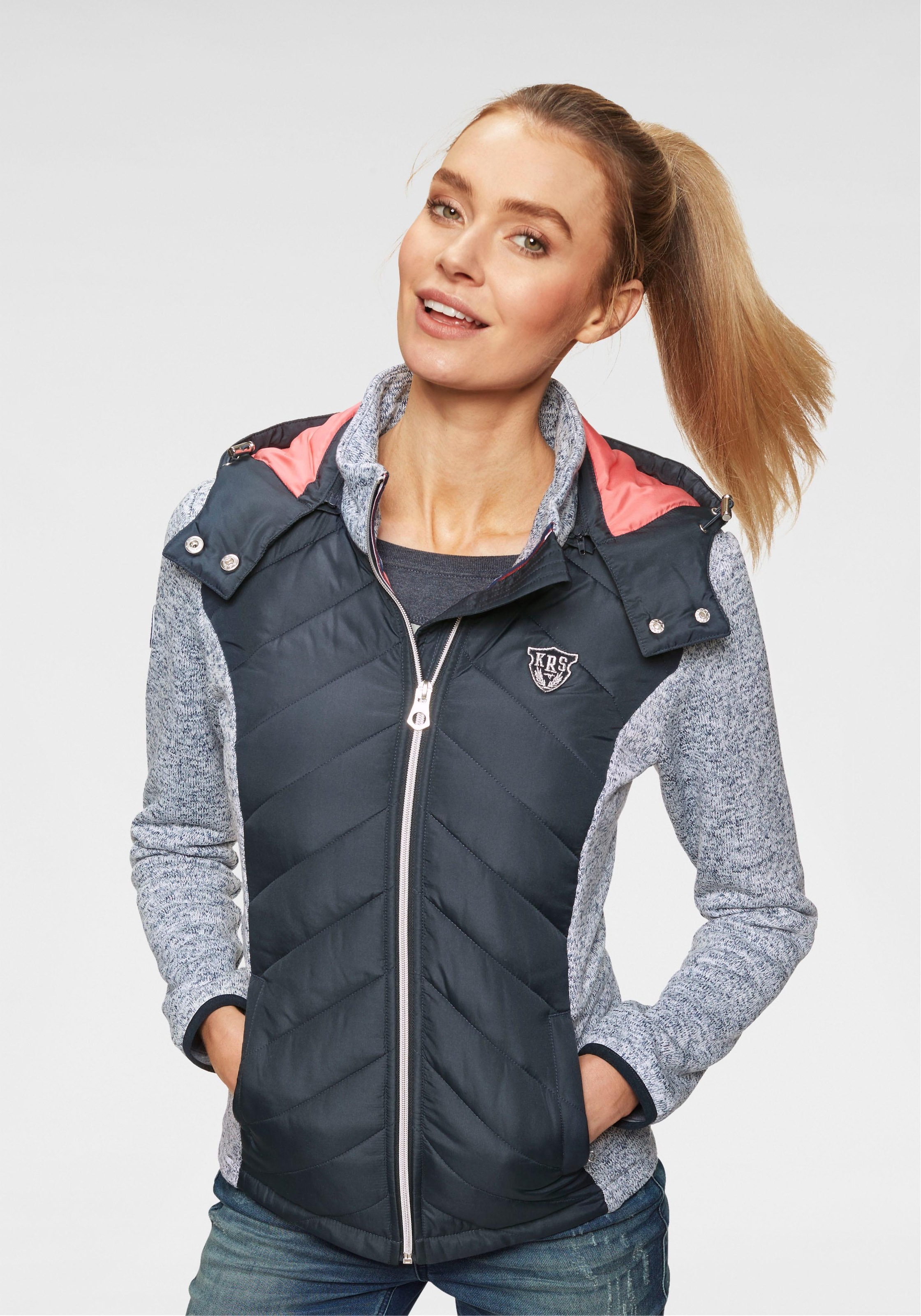 KangaROOS Kurzjacke, im trendigen 2-In-1 Look