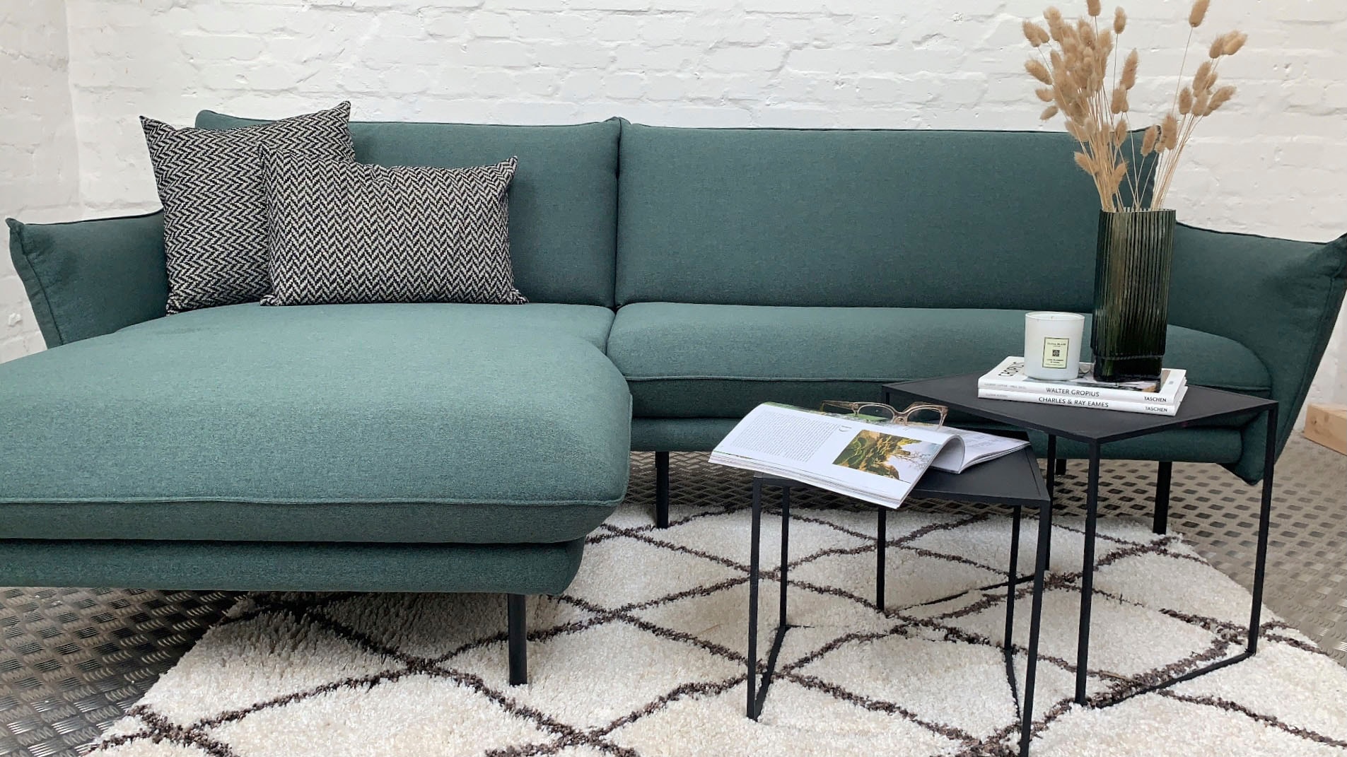 Home affaire Ecksofa »Stine L-Form« Besonderes Design durch Kissenoptik und Keder, by Morten Georgsen